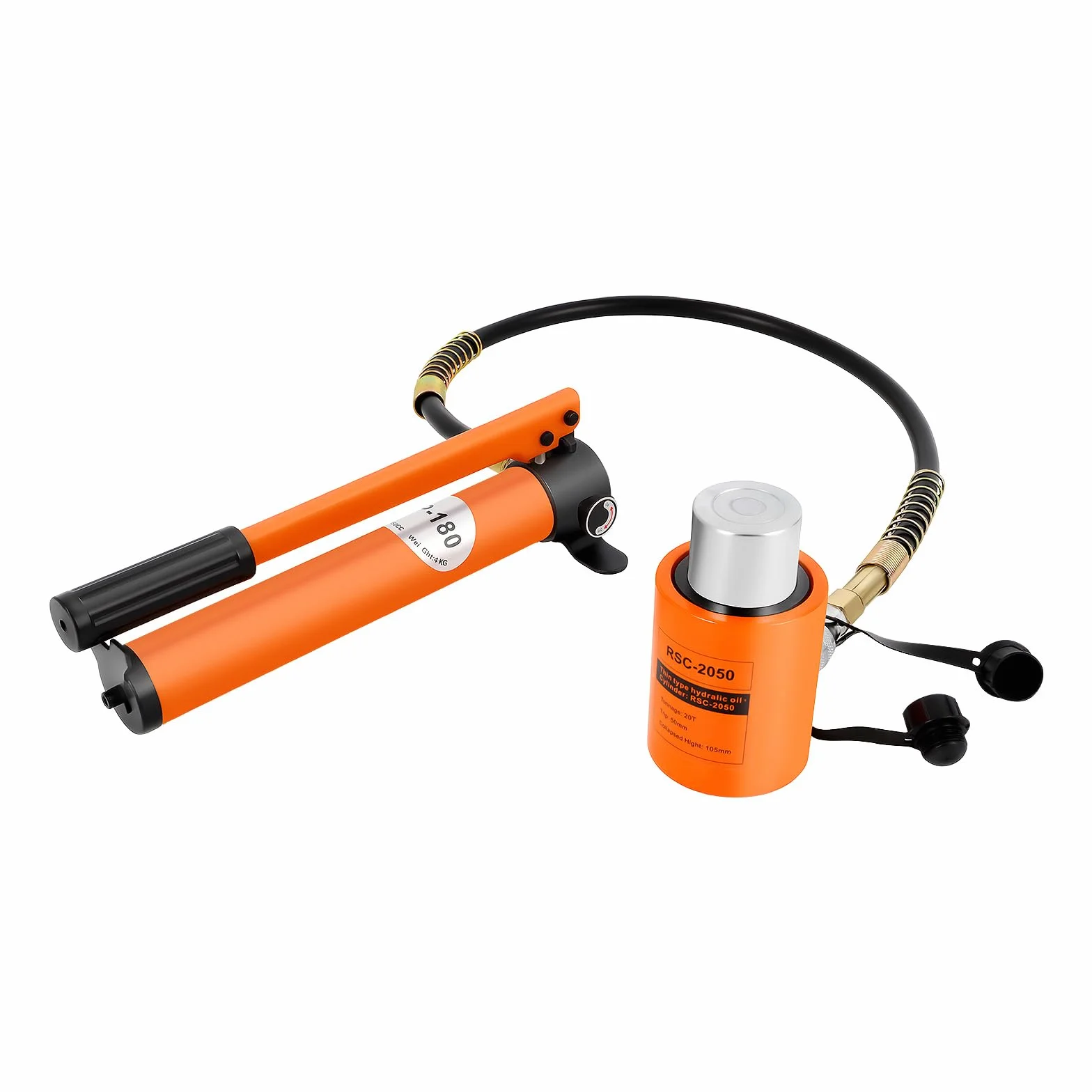 Hydrauliczna pompa ręczna, 20-tonowa 50 mm CP-180 pompa ręczna BSC-20, cylinder hydrauliczny, ręczny cylinder hydrauliczny z wężem 1 m, do zestawu kierunkowego