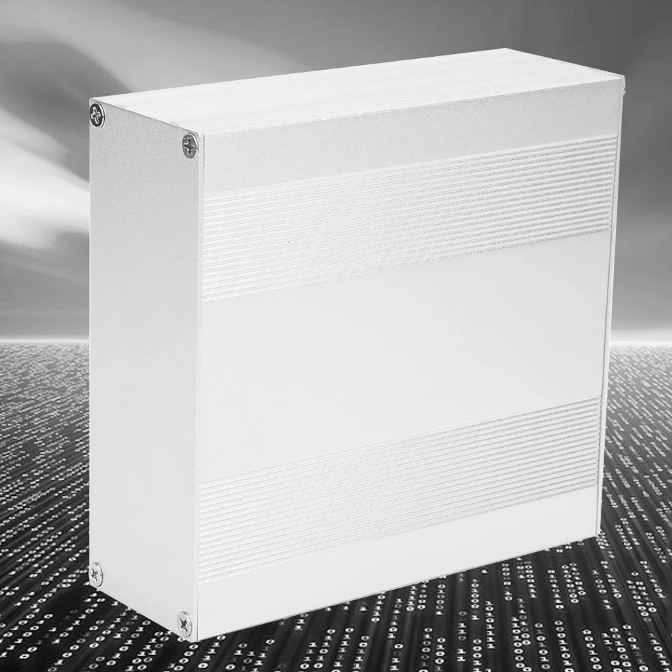 Aluminiowe Pudełko Projektowe Matowy Srebrny Typ Podziału Obudowa Elektroniczna Shell 54x145x150mm Profesjonalne Akcesoria do Użytku
