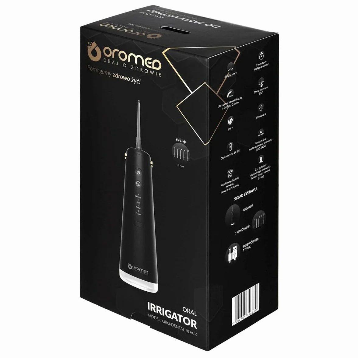 Inteligentny Irygator do jamy ustnej Oromed ORO-DENTAL black