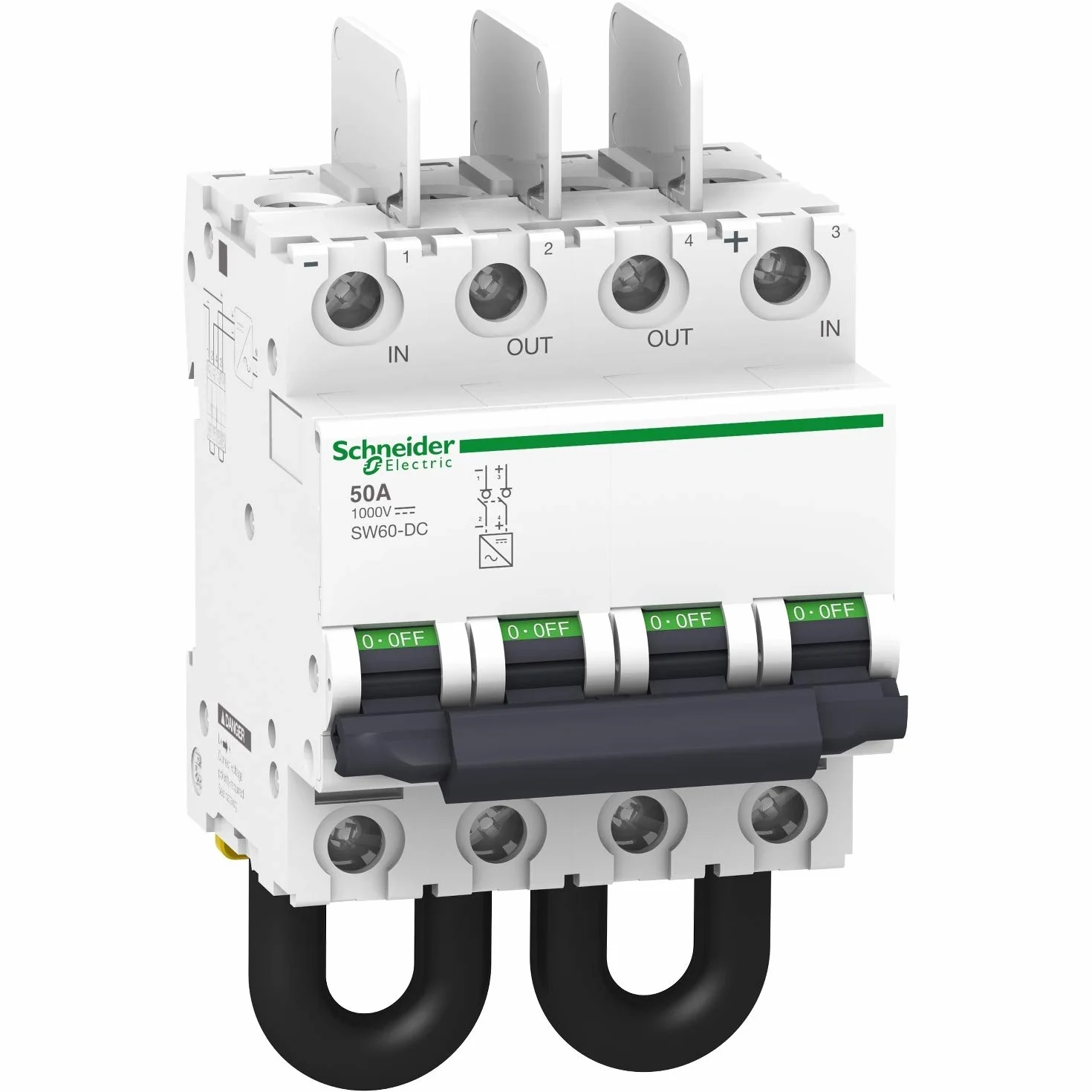Schneider Electric Rozłącznik DC Acti9 C60NA-DC-20 20A 2-Biegunowy 1000VDC