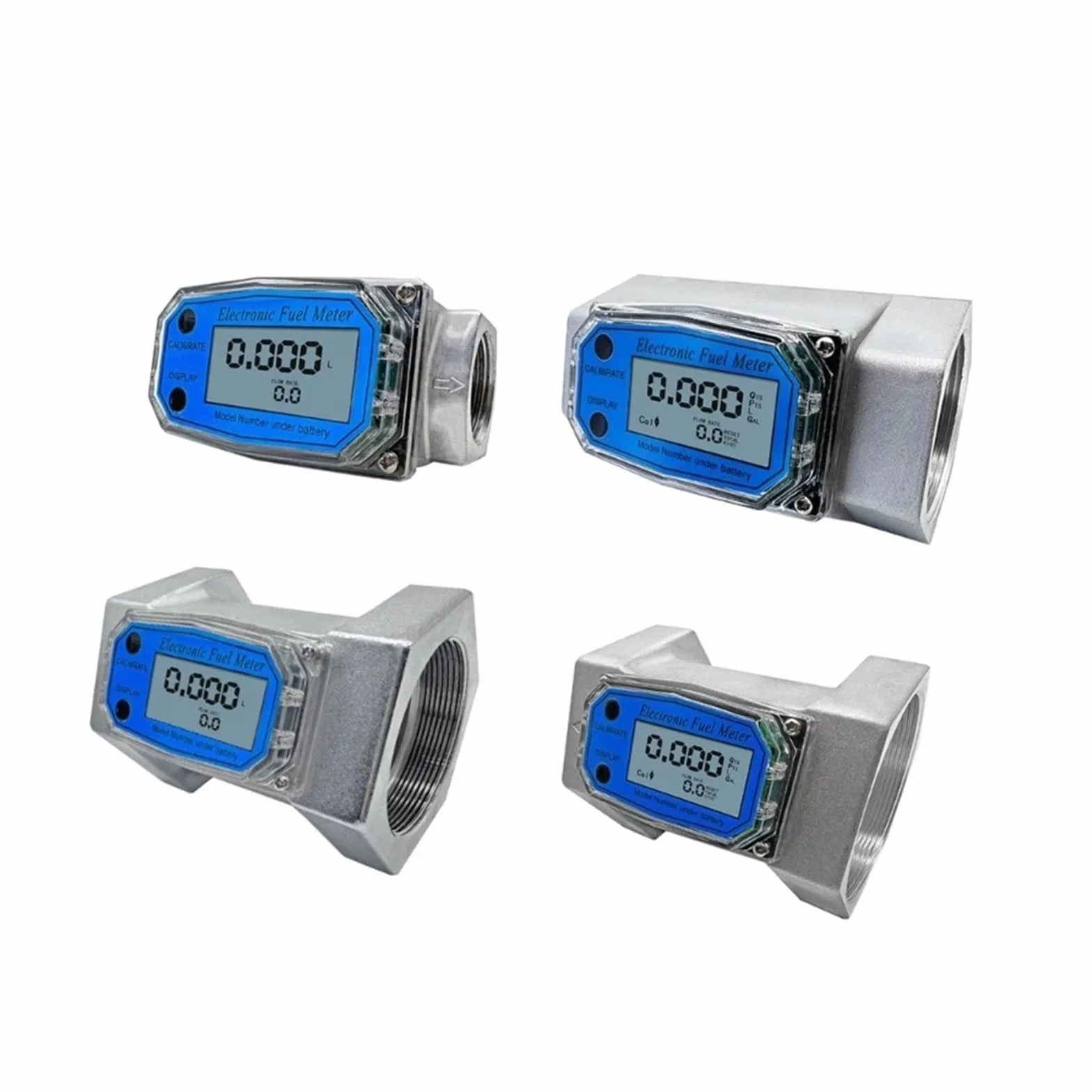 Miernik przepływu wody Cyfrowy Miernik Czujnika Przepływu Cieczy 1 Cal/2 Cale/2,5 Cala/3 Cale-przepływomierz Paliwa Wodnego z Monitorowaniem Cen(1 inch)