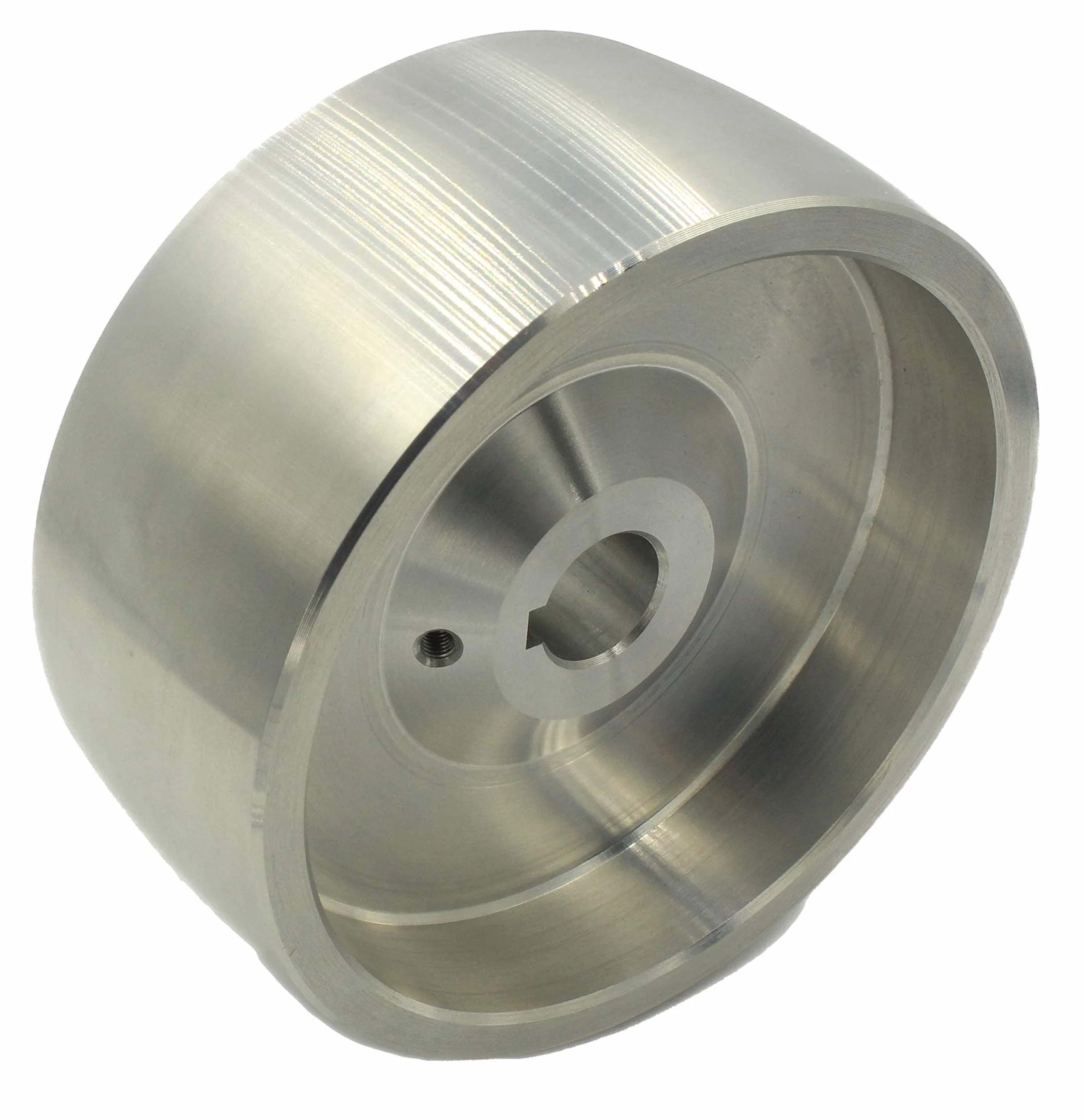 (Drive 130-19) Koło napędowe szlifierki pasowej obrabiane CNC koło napędowe do szlifierek noży, średnica 130 mm, szerokość 55 mm, z otworem 19 mm