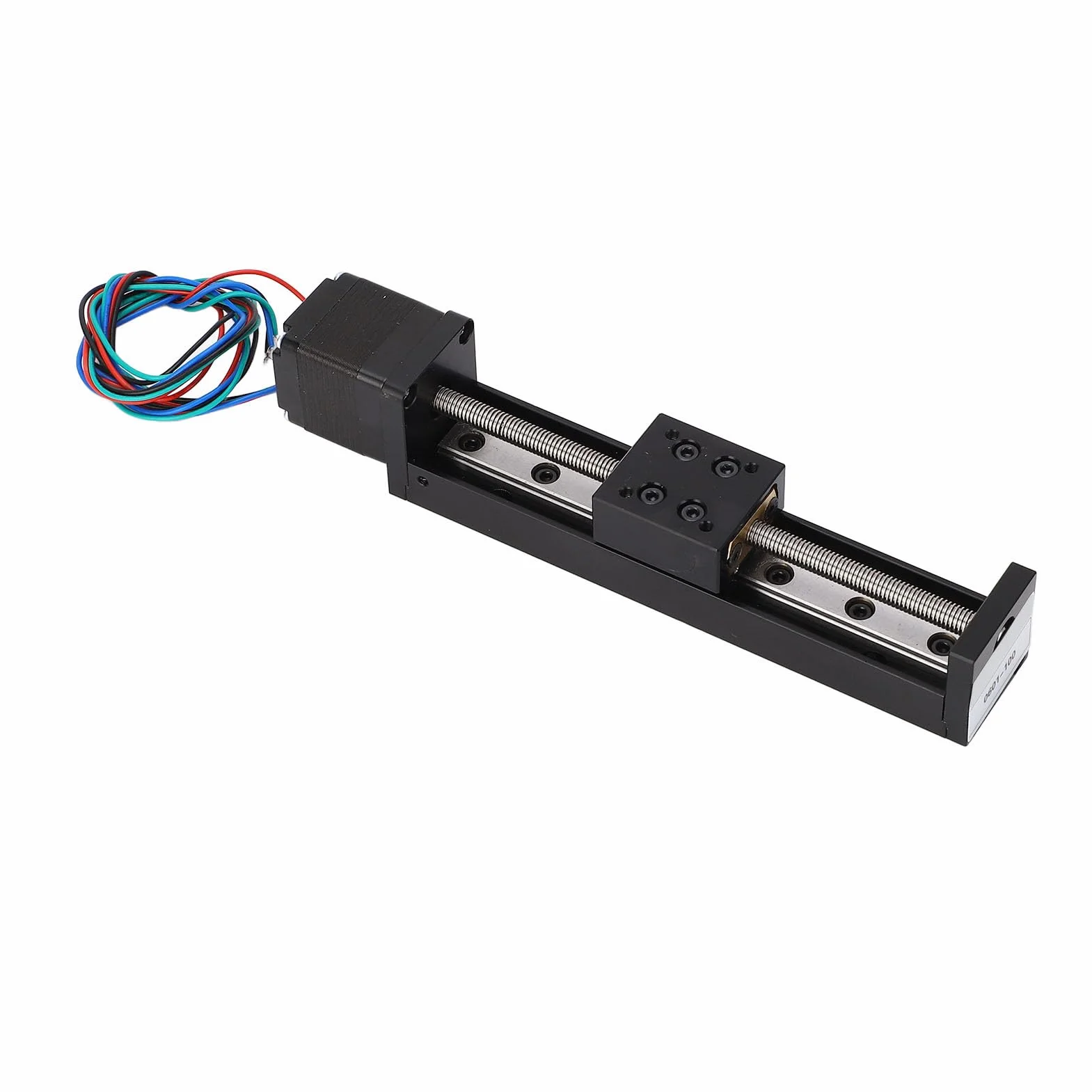 Asixxsix Mini Liniowy Siłownik Prowadnicy Szynowej, długość Przesuwu 100 Mm Z Silnikiem Krokowym NEMA 11 dla Majsterkowiczów CNC Routera Frezarka oś X Y Z