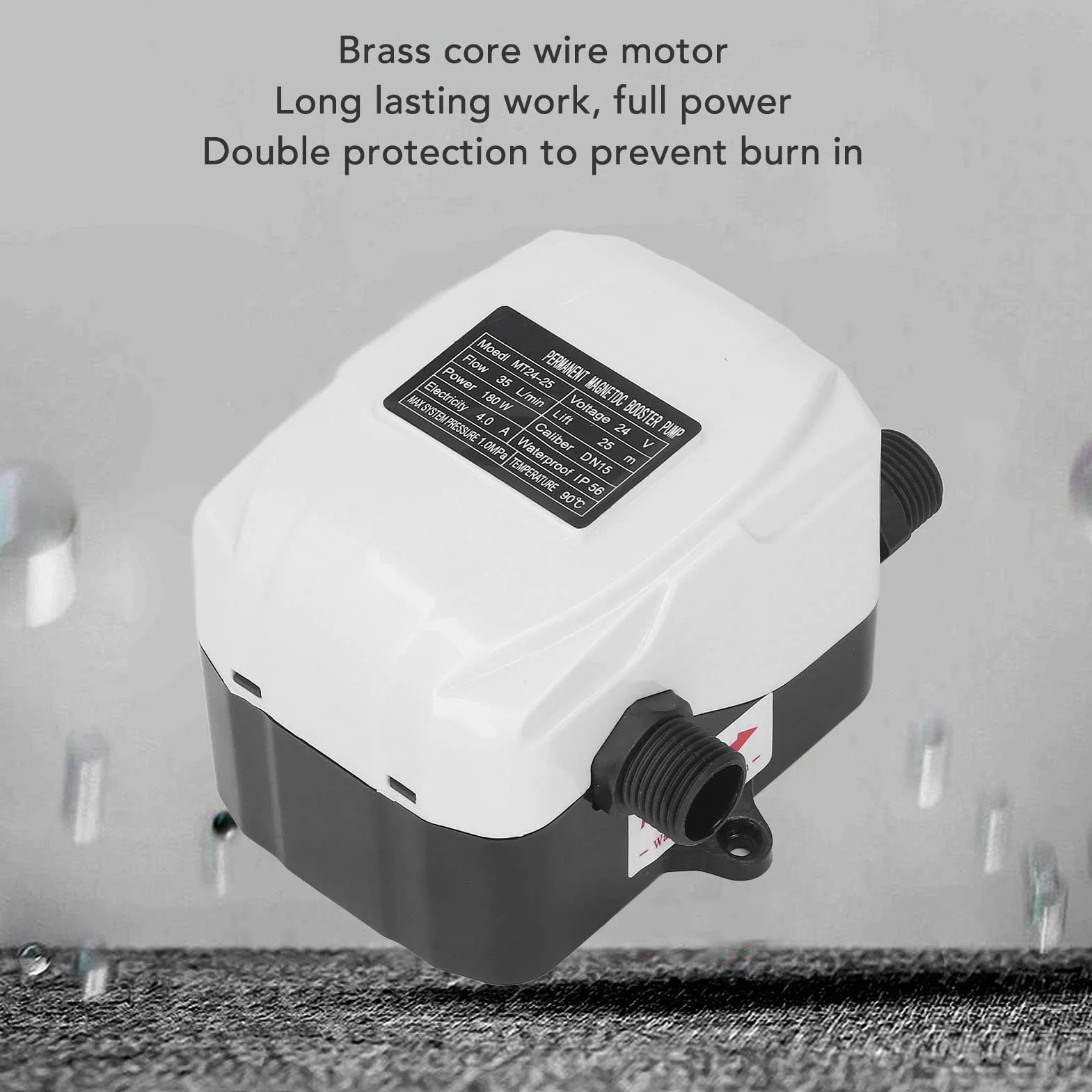 Pompa Wspomagająca 180 W ABS Pompa Wspomagająca Ciśnienie Wody W Domu do Zlewu Kuchennego Prysznic DC24V Wtyczka UE AC100-240V