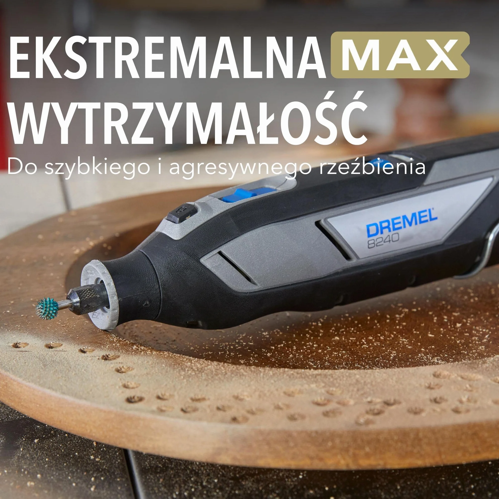 Dremel MAX Power Carving Bit 9951, stal nierdzewna, 9 mm, kulka