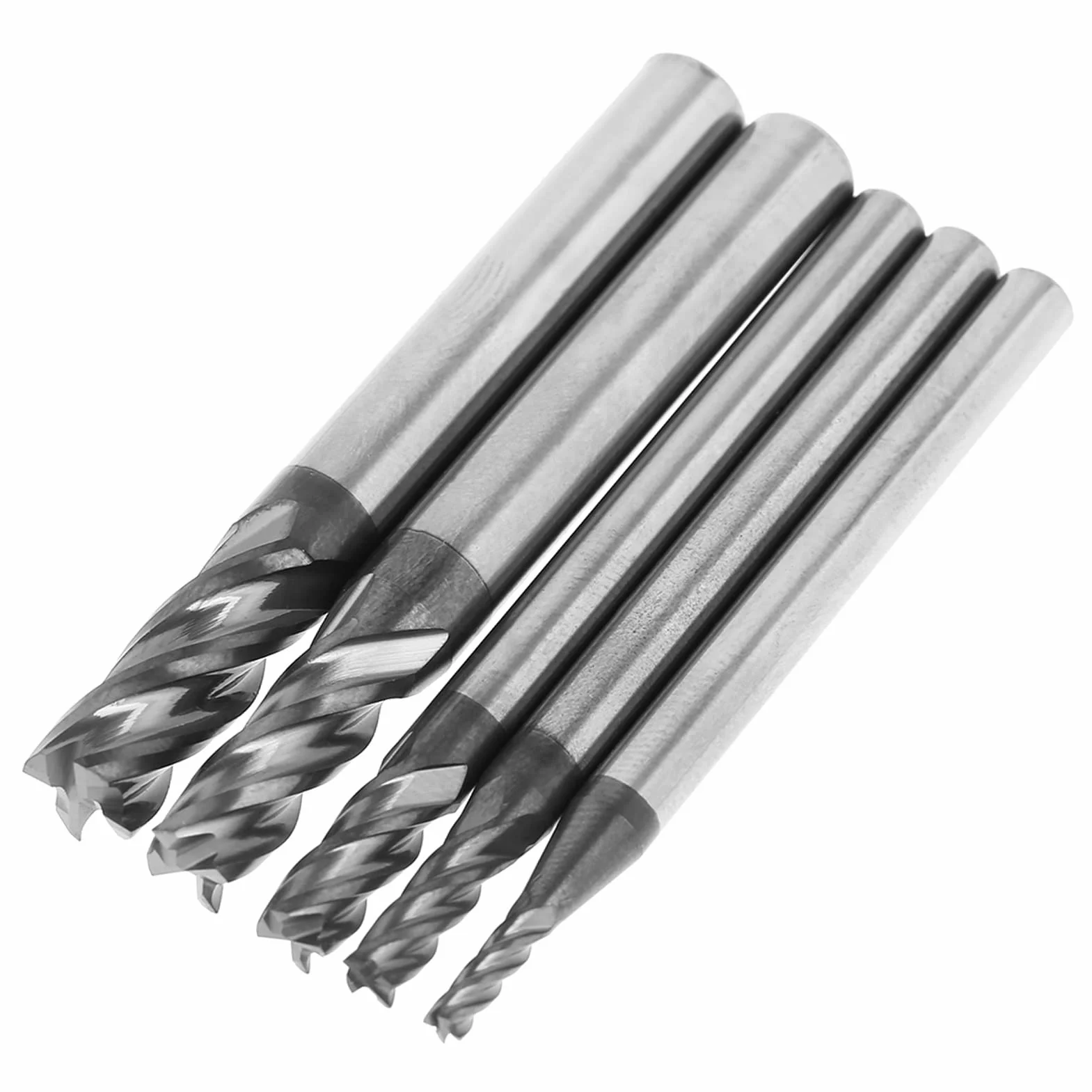 5 sztuk narzędzi do cięcia młynka, 4 frezy Proxxon, frezy z twardego metalu 1, frez trzpieniowy czworokątny, frez trzpieniowy, flet, frez z węglika wolframu