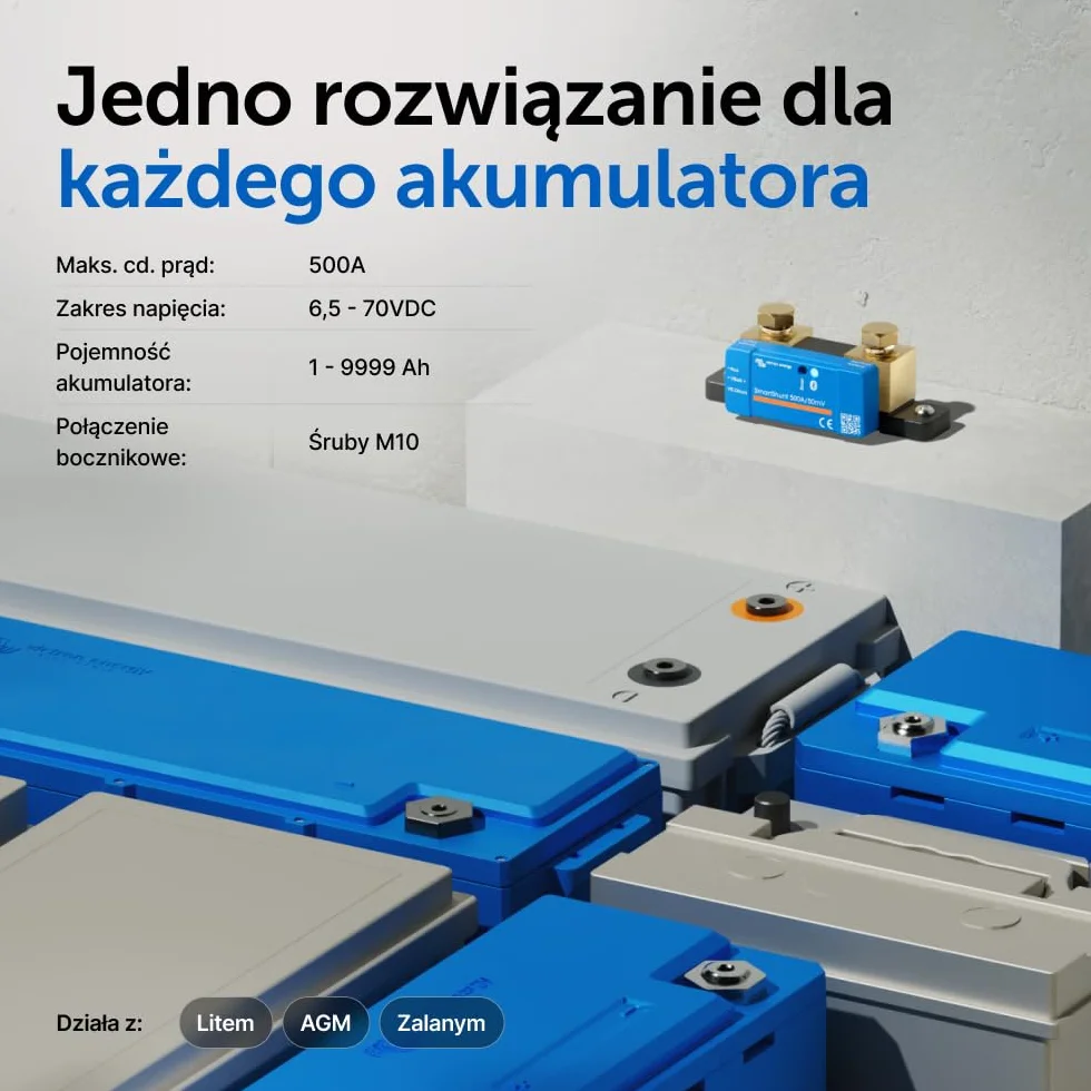 Victron Energy SmartShunt IP65 500 amp Monitor Akumulatorów (Bluetooth)