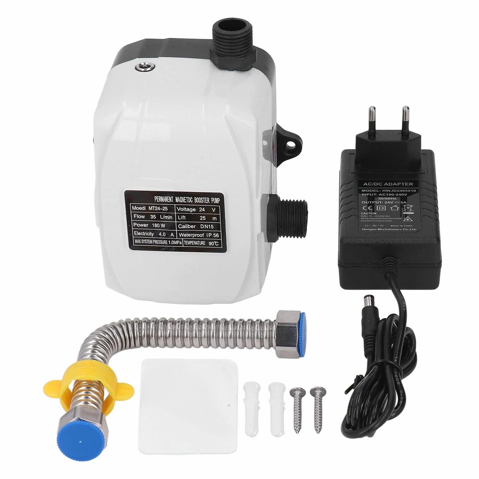 Pompa Wspomagająca 180 W ABS Pompa Wspomagająca Ciśnienie Wody W Domu do Zlewu Kuchennego Prysznic DC24V Wtyczka UE AC100-240V