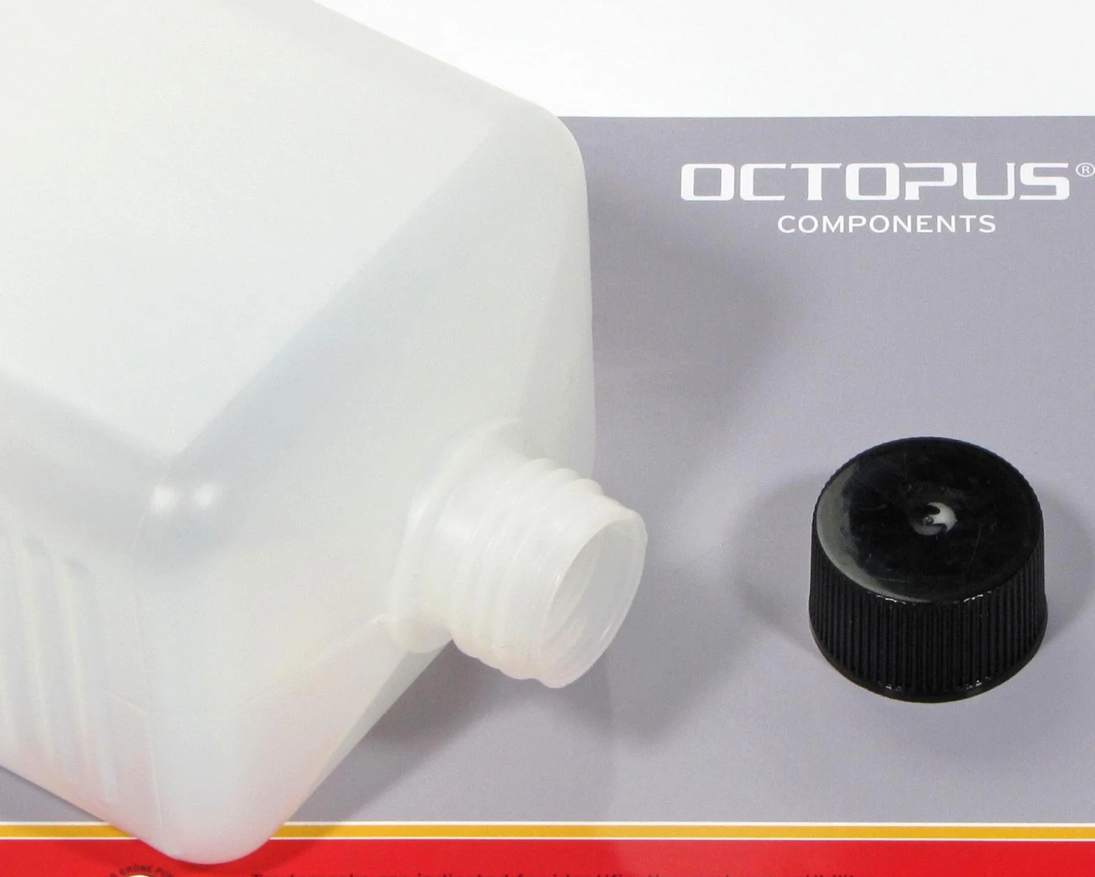 Octopus 10 x 1000 ml butelki z tworzywa sztucznego butelka HDPE z kolorowymi zakrętkami