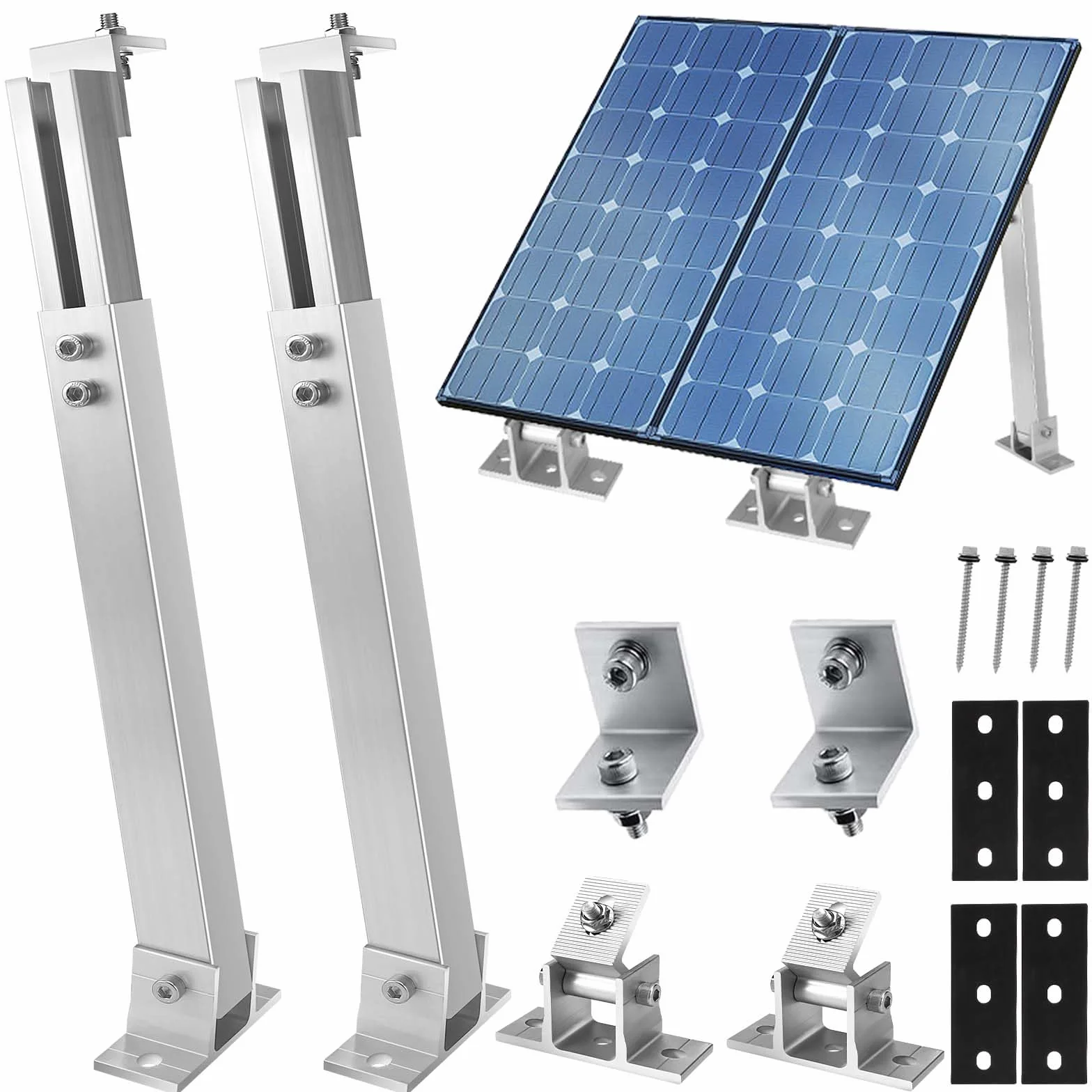 Aluminiowy uchwyt na panel słoneczny regulowany kąt 15°–30° TYN1-ROMF54