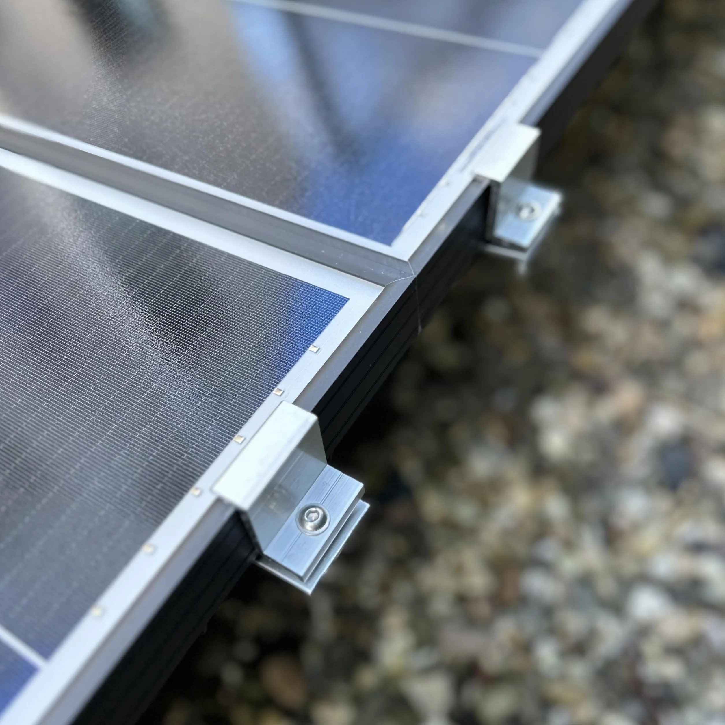 NELI Zestaw 4 uchwytów do modułu solarnego PV, zacisk mocujący 35 mm