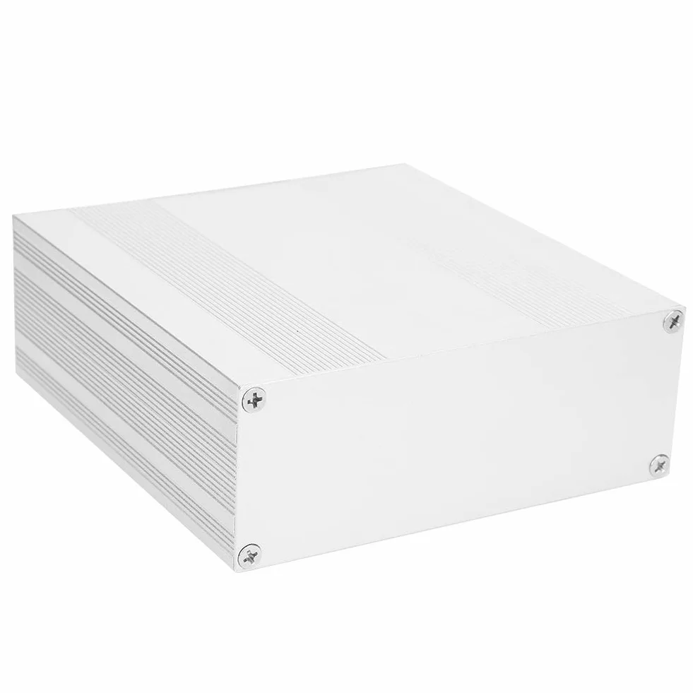 Aluminiowe Pudełko Projektowe Matowy Srebrny Typ Podziału Obudowa Elektroniczna Shell 54x145x150mm Profesjonalne Akcesoria do Użytku