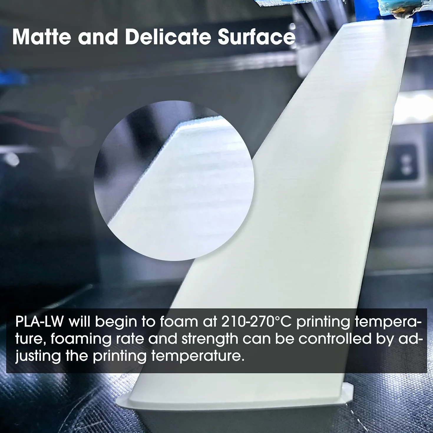 eSUN Lekki Filament PLA 1,75 mm, Filament do Drukarek 3D PLA-LW, Dokładność Wymiarowa +/- 0,05 mm, Szpula 1kg (2,2 LBS) Materiał Piankowy do Drukarek 3D, Czarny