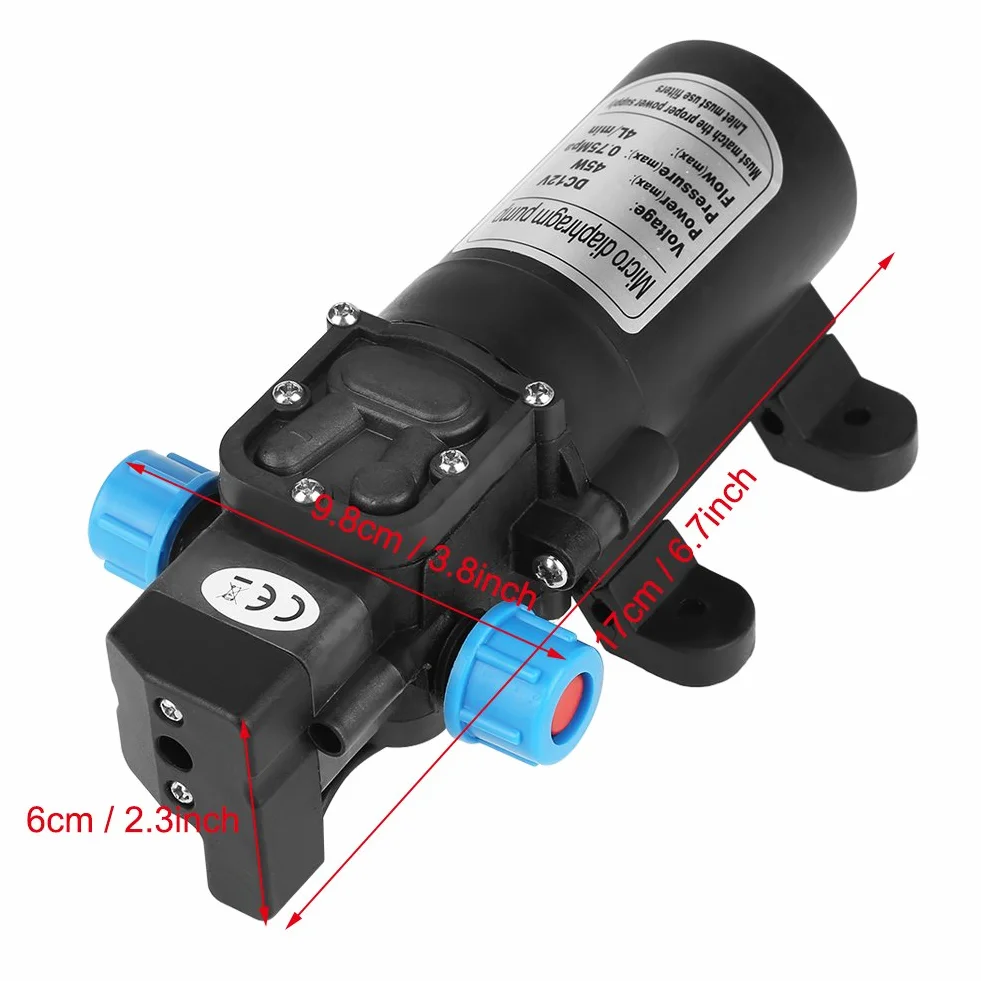 Przenośna Pompa Membranowa Samozasysająca 45W 12V DC