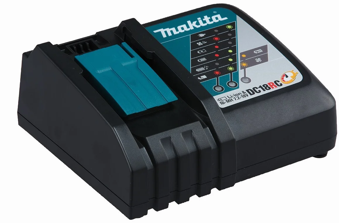 Makita Frezarka Akumulatorowa, Niebieski/Czarny, 18 V, 2 x 5,0 Ah