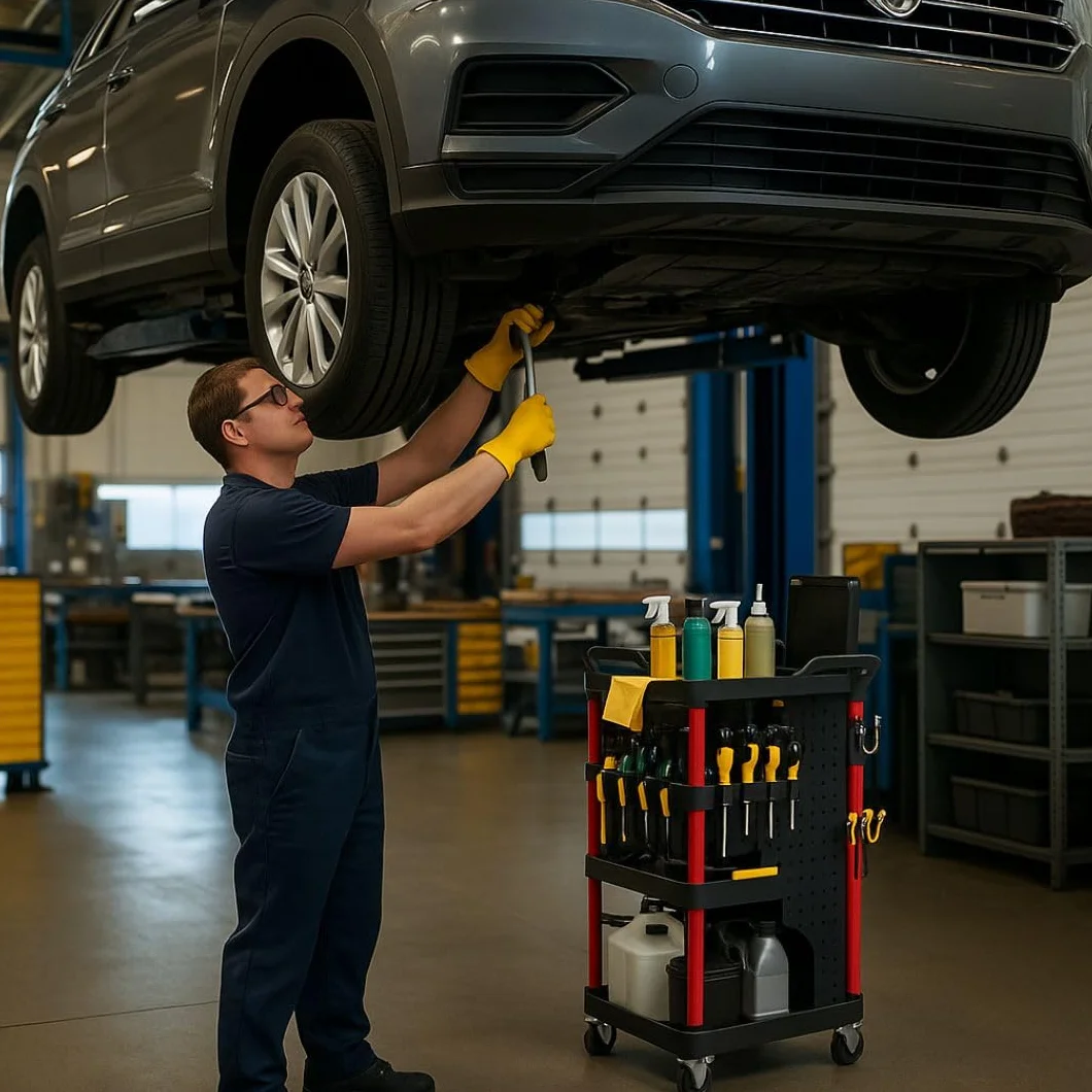 SERVANTE DETAILING - Mobilny wózek warsztatowy z 4 kółkami
