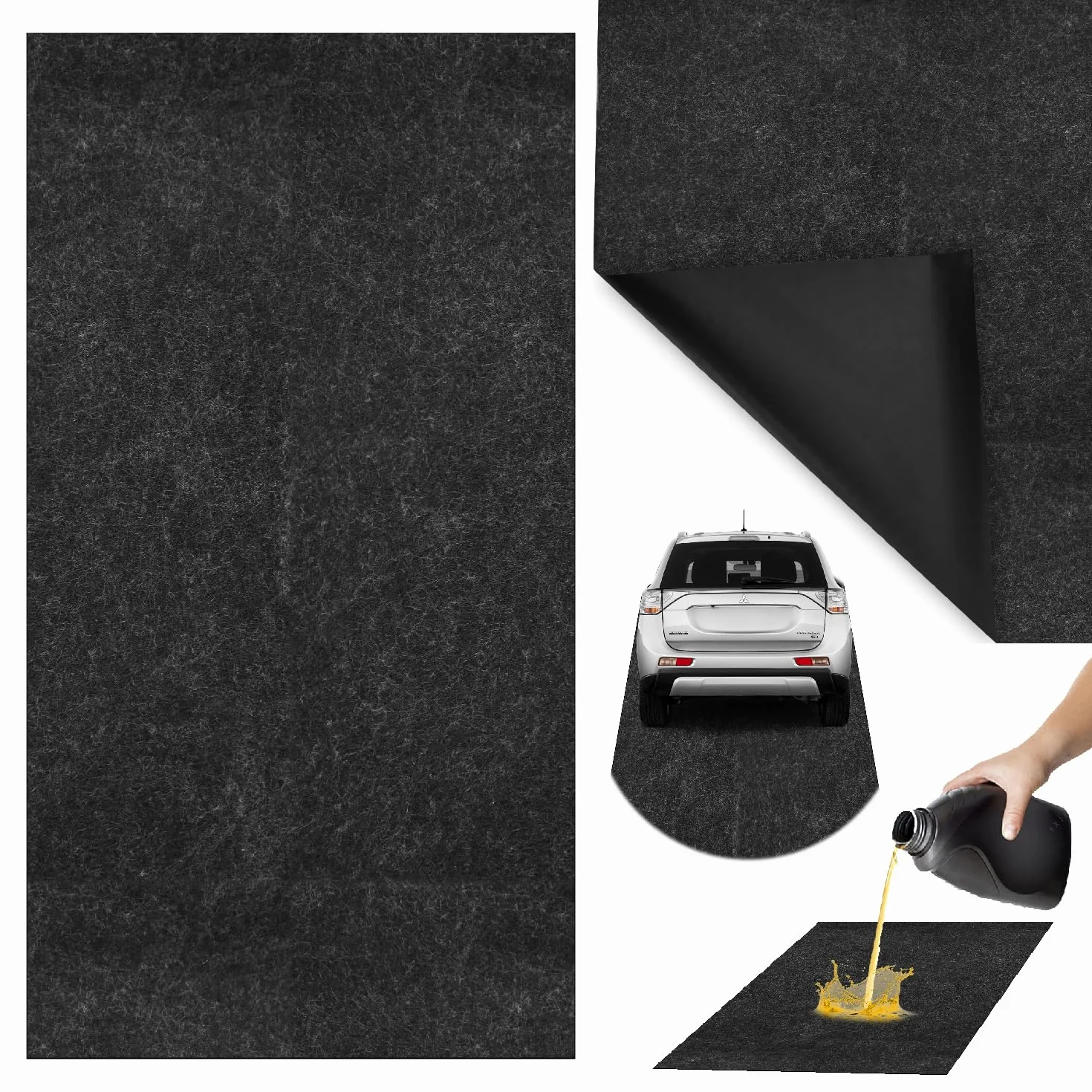 Mata do zbierania oleju klasy premium, 90 x 150, mata olejowa do warsztatu, mata na stół warsztatowy do krojenia, podkładka pod stół warsztatowy, mata motocyklowa do garażu chłonąca wodę i