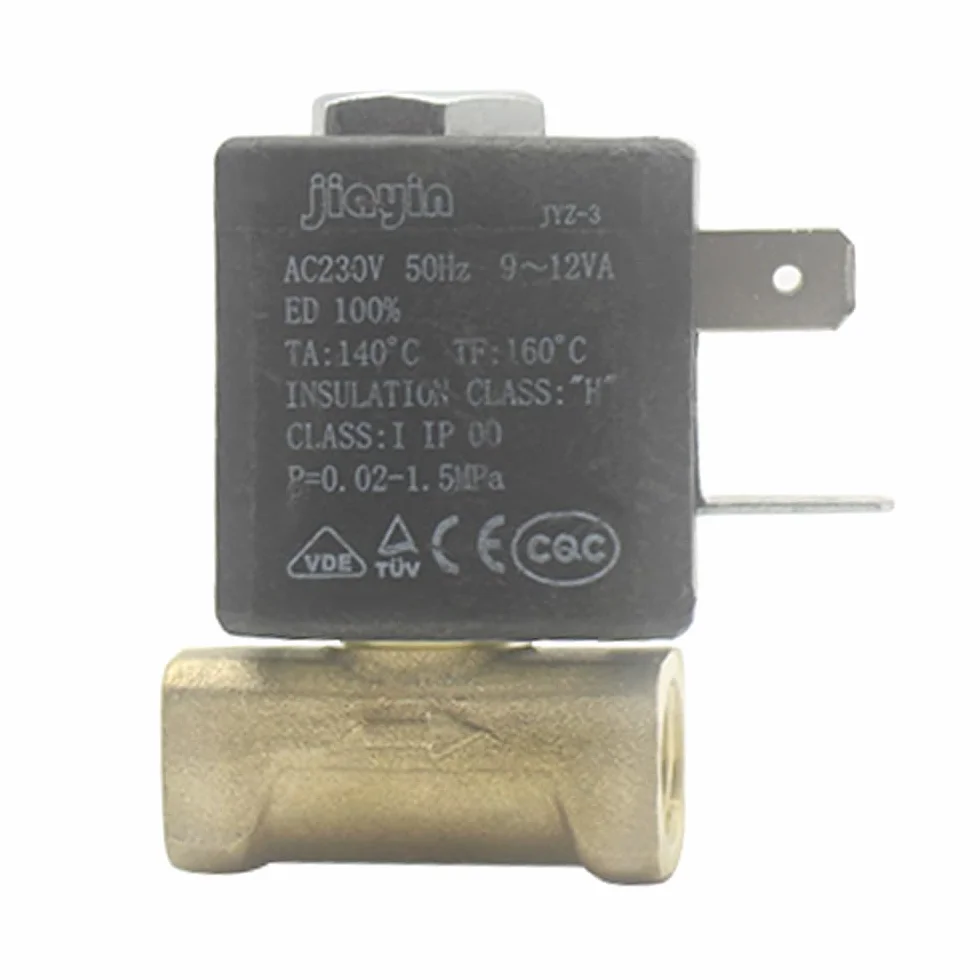 Jiayin JYZ-3 Elektromagnetyczny Zawór Wodny - Normalnie Zamknięty AC 230V 2-Drożny Wysokociśnieniowy G1/20.3 cm Żelazny Parowy