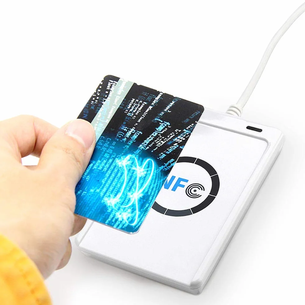 NFC RFID Smart IC Card Reader/Writer ACR122U ISO 14443A / B + Darmowe oprogramowanie w białym SDK 5xMifare IC