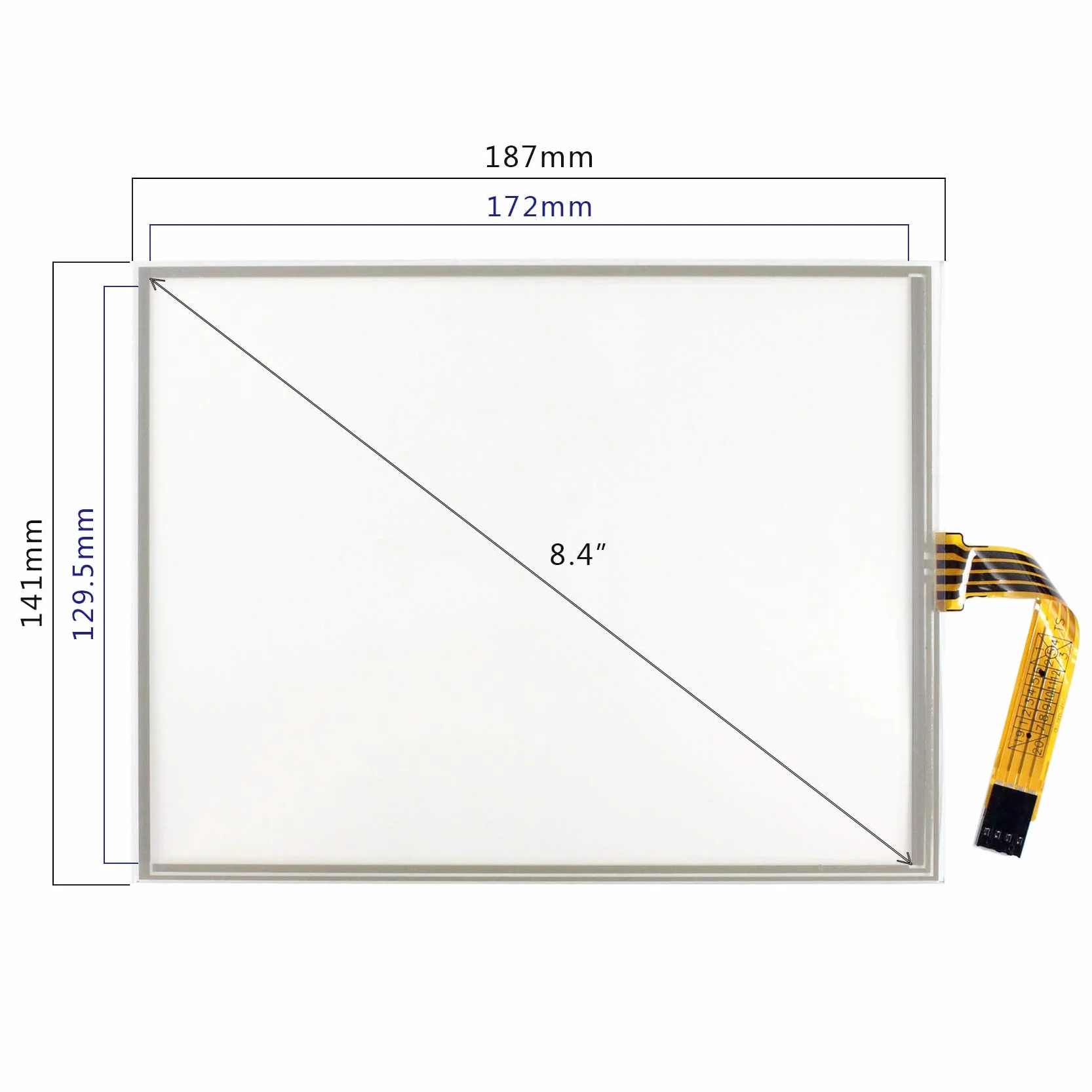 8,4-calowy 4-przewodowy rezystancyjny czujnik dotykowy kontroler USB do 8,4-calowego panelu LCD 800 x 600