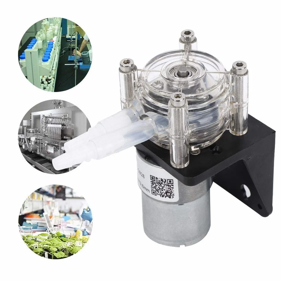 Pompa perystaltyczna trzy rolki 500 ml 12 V dozująca laboratoryjna akwarium