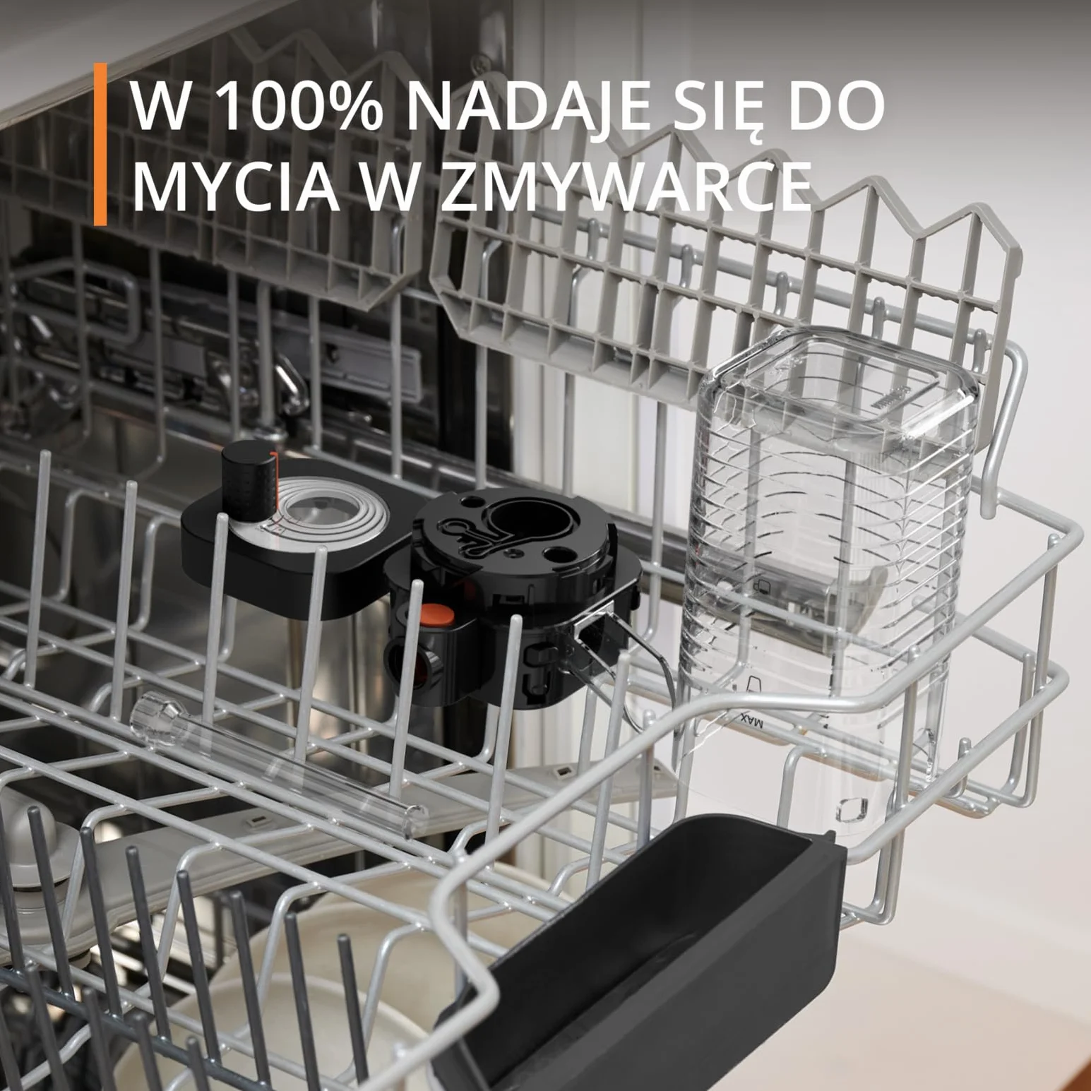 KRUPS EA912E Ekspres automatyczny SENSATION MILK M50 System Milk Maestro, 6 rodzajów kawy, wyświetlacz LED, system Thermoblock, automatyczne czyszczenie tabletką, stalowy młynek, czarno-srebrny