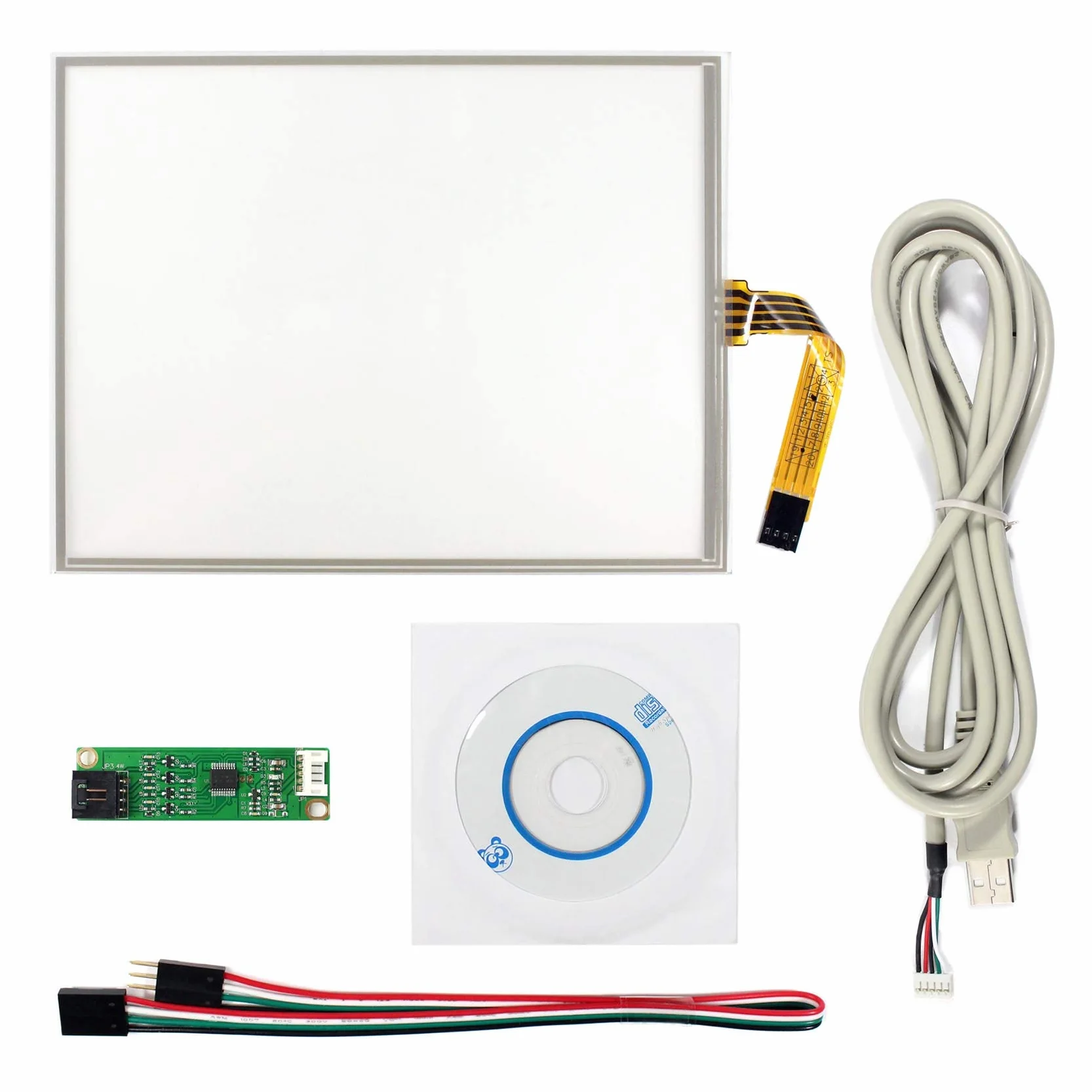 8,4-calowy 4-przewodowy rezystancyjny czujnik dotykowy kontroler USB do 8,4-calowego panelu LCD 800 x 600