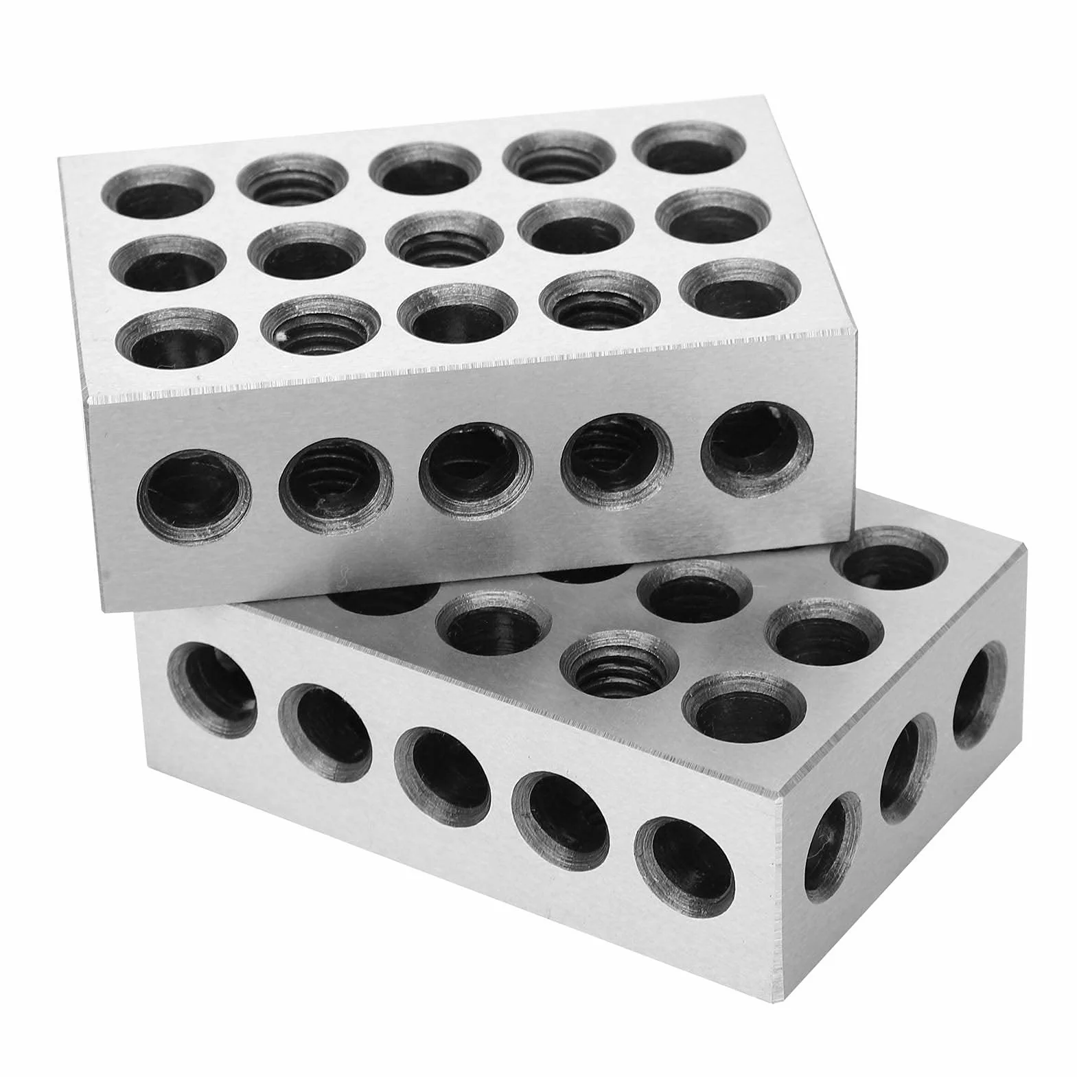 1-2-3 Blok precyzyjny Bloki równoległe 23 równoległe otwory Blok metryczny 1 para Ultradokładność 1-2-3 Dopasowanie 23 otworów Blok superdokładności z pudełkiem na klucze śrubowe