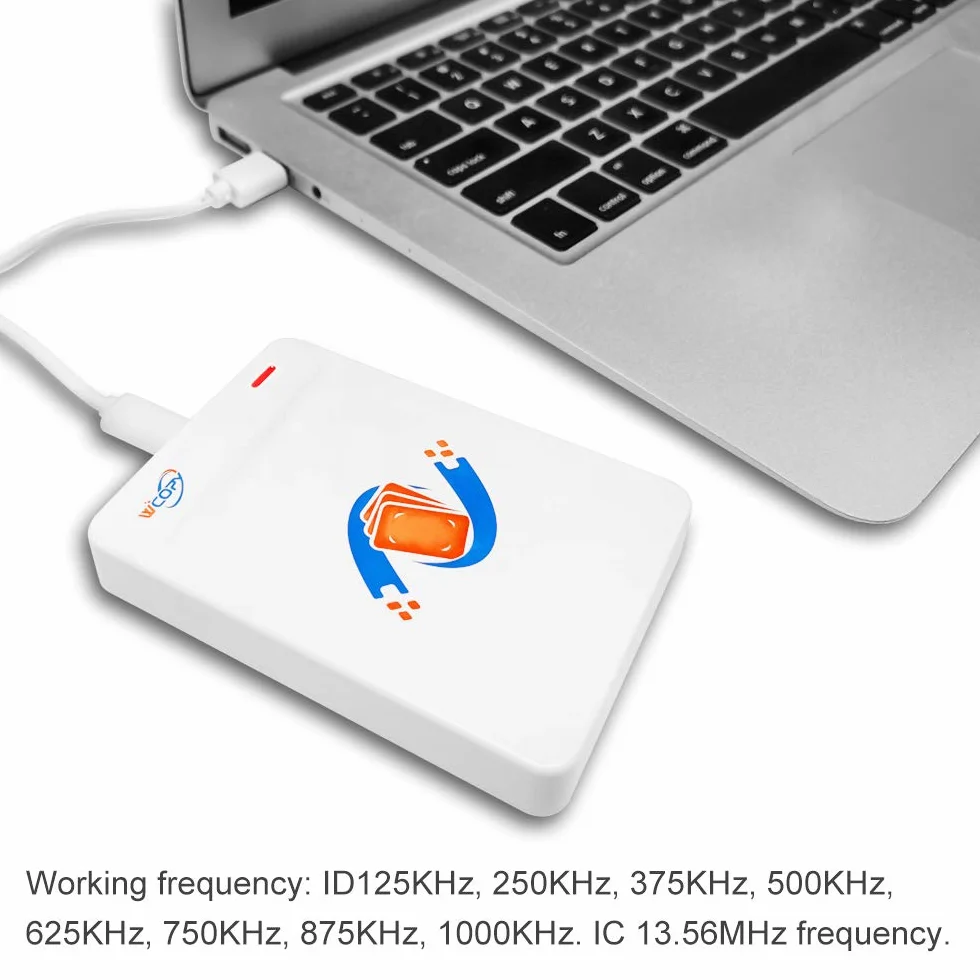 Czytnik RFID Writer ID/IC Powielacz Kopiarka Szyfrowany Dekoder kart 125 KHz / 13,56 MHz Obsługa klonera NFC Telefon/Opaska na nadgarstek