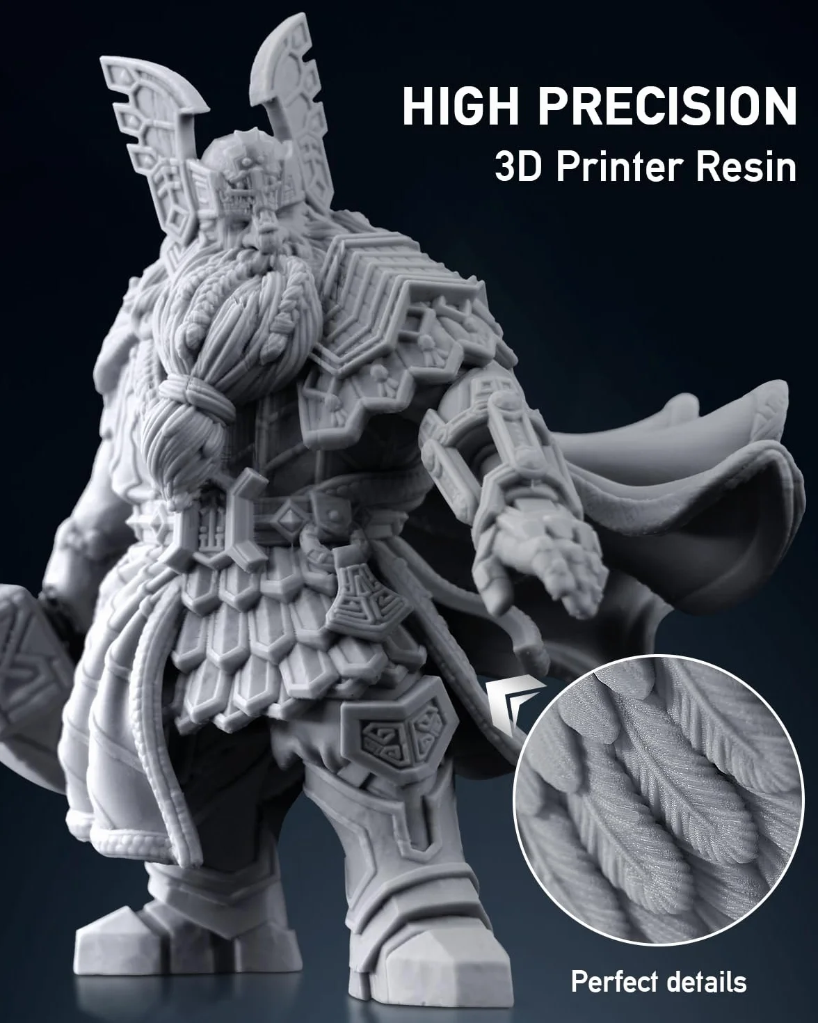 SUNLU ABS-Like żywica do drukarki 3D 3KG, 405nm standardowa fotopolimerowa żywica szybkovulkanizacyjna utwardzana światłem UV do druku LCD/DLP/SLA, nie krusząca się & wysoka precyzja, ciemnoszara