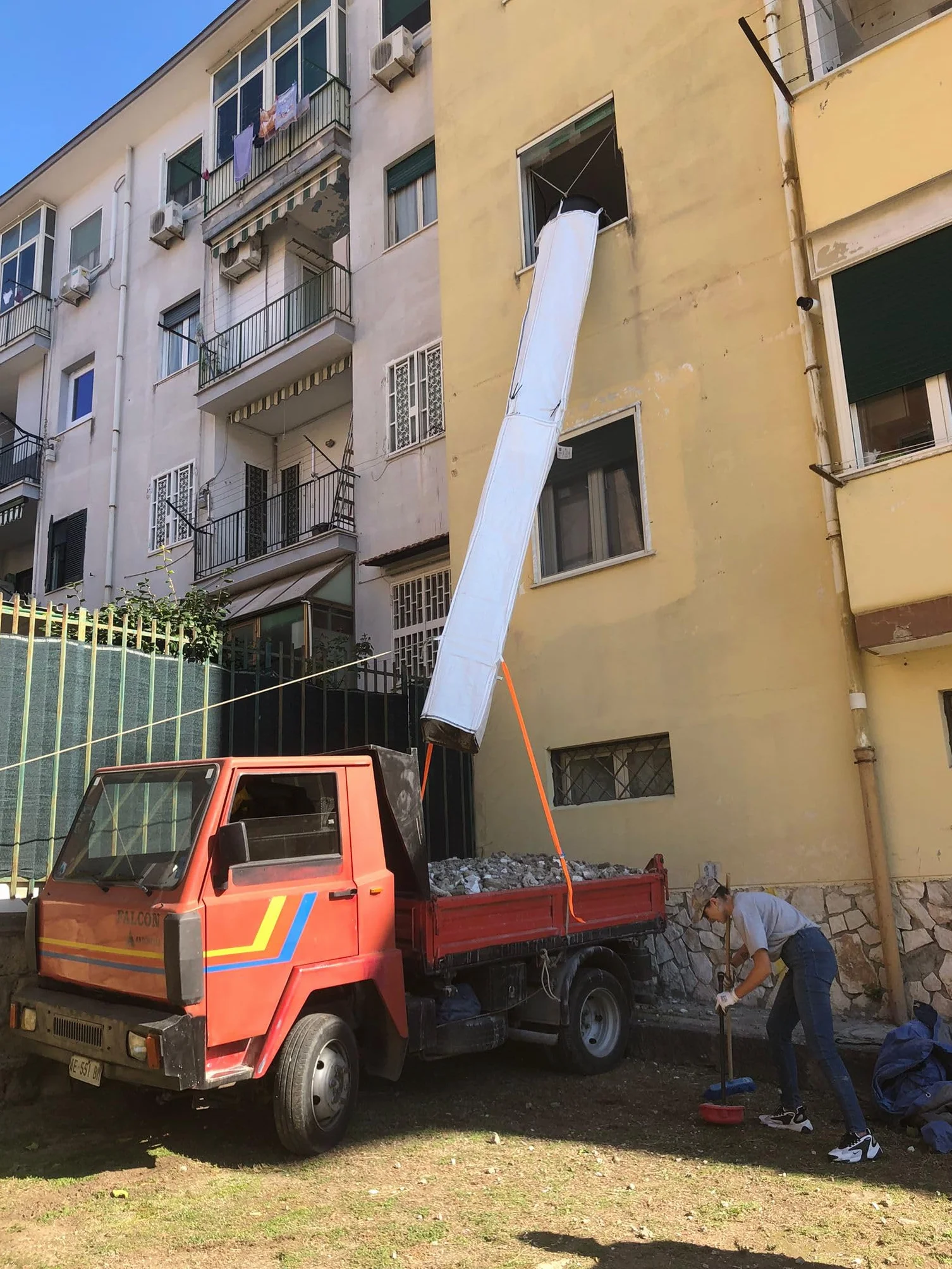 6m Elastyczny zsyp do gruzu (STORTSLURF®) - Kompletny zestaw
