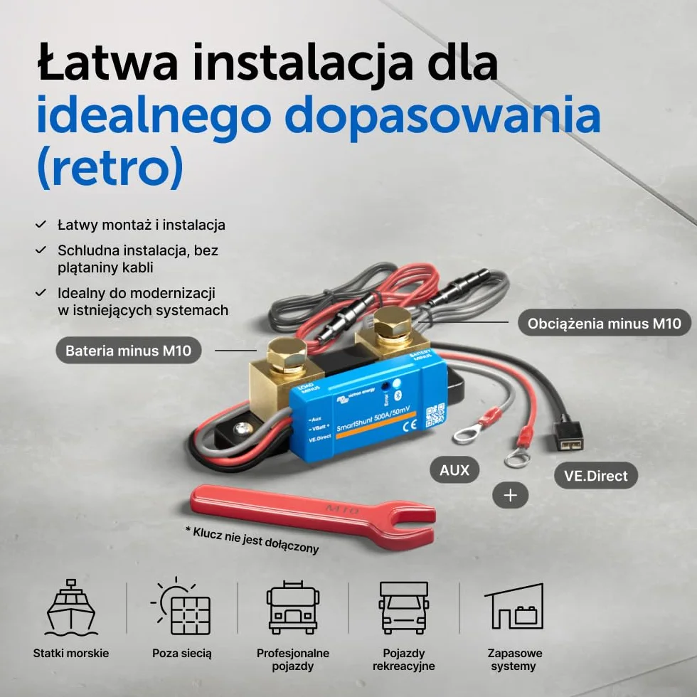 Victron Energy SmartShunt IP65 500 amp Monitor Akumulatorów (Bluetooth)
