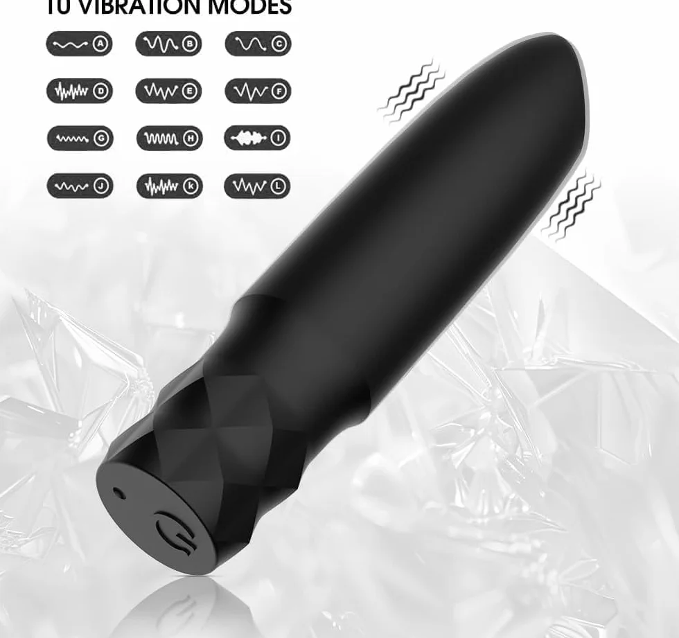 Srebrne Vidrater dla kobiet małe ręczne wibratory ciche z 10 trybami wibratory zabawki dla kobiet wibratory różdżkowe,1pcs