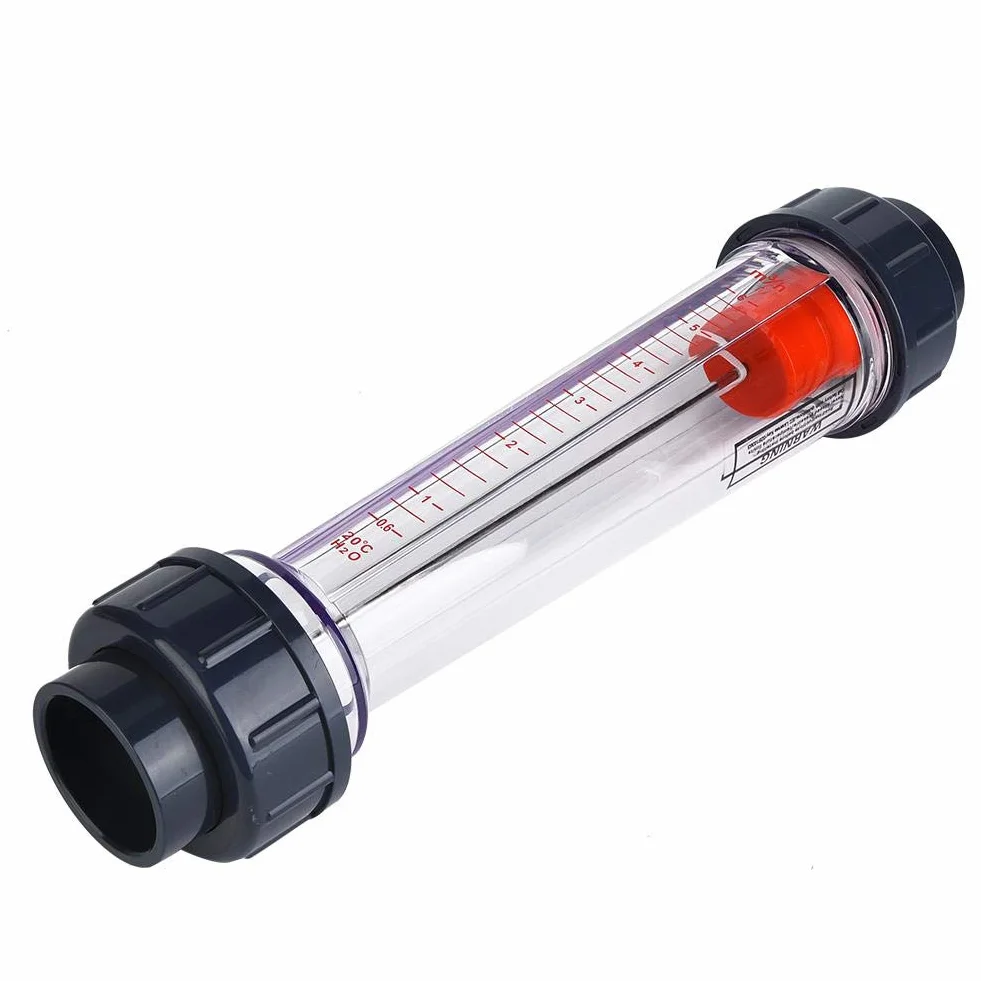 Plastikowa rurka typ płynnego przepływomierza, plastikowy płaski otwór (50 mm/2 cale), LZS-40 (D) 0,6-6 m³/H