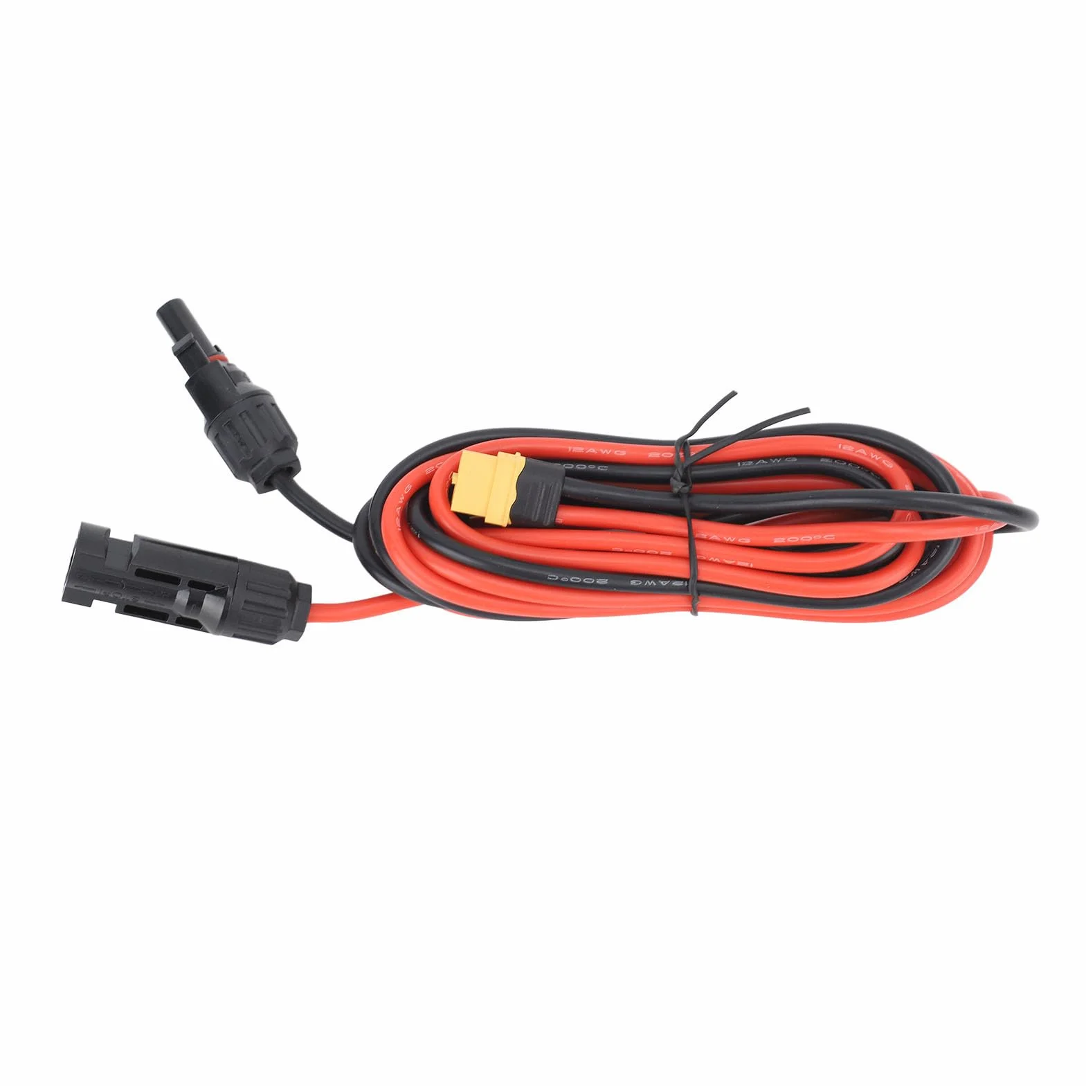 Kabel Kontrolera ładunku Słonecznego, XT60 Adapter Grener Generator Panelu Słonecznego 12AWG 2M Solar & Wind Power