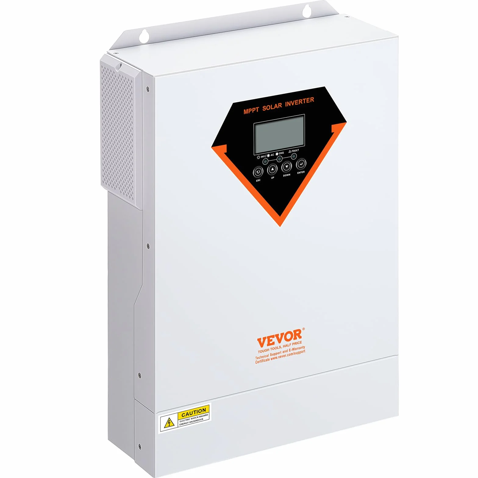 VEVOR Hybrydowy inwerter 5500 W, hybrydowy falownik solarny ładowarka zewnętrzna czysta fala sinusoidalna 230 V AC z wbudowanym kontrolerem ładowania słonecznego MPPT 100 A, ładowanie hybrydowe,