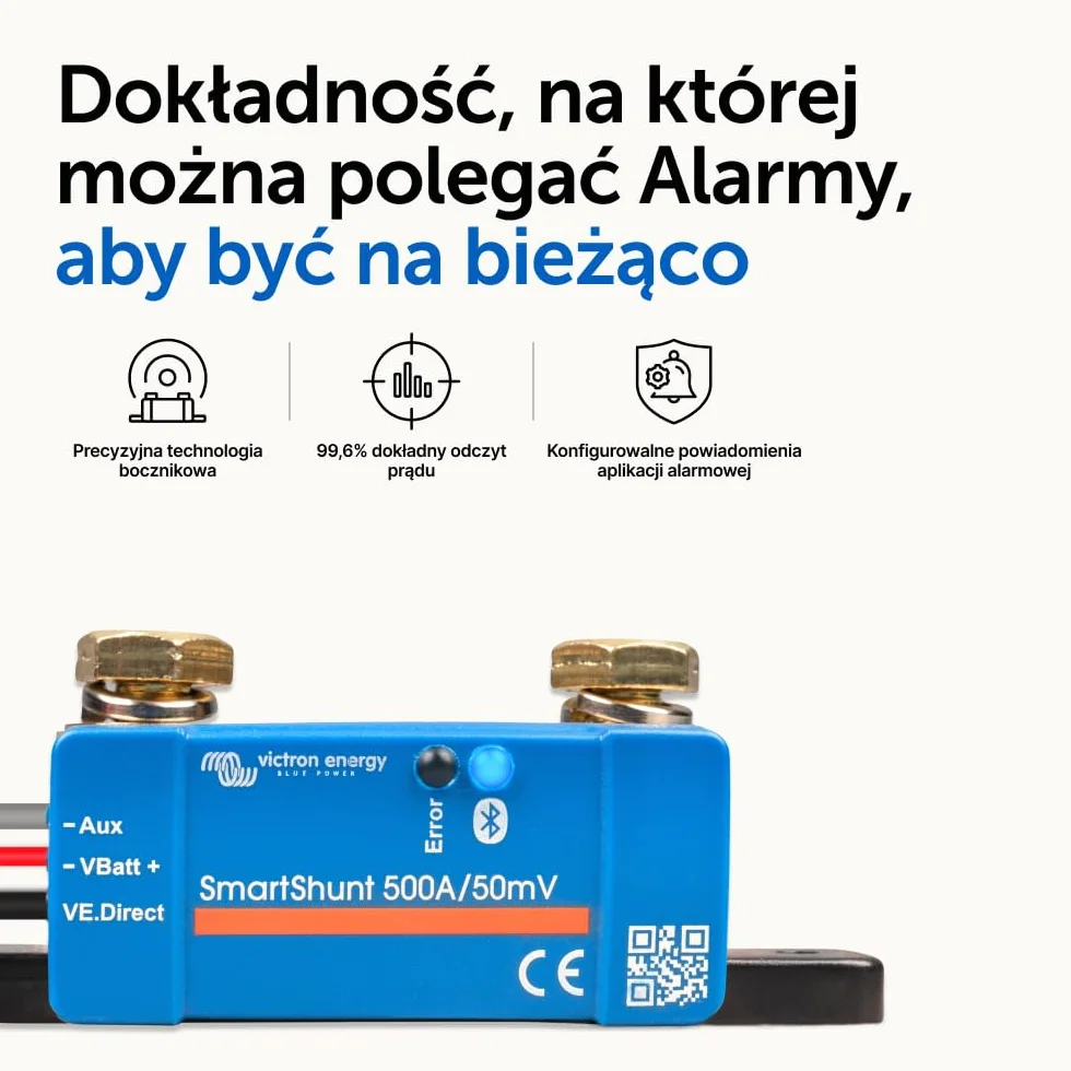 Victron Energy SmartShunt IP65 500 amp Monitor Akumulatorów (Bluetooth)