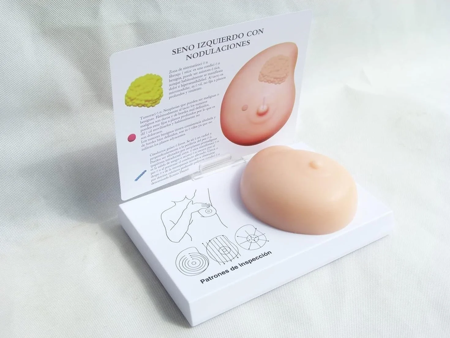 Silikonowy model piersi z anatomicznym rakiem, manekin patologiczny do komunikacji lekarz-pacjent, nauczanie medycyny