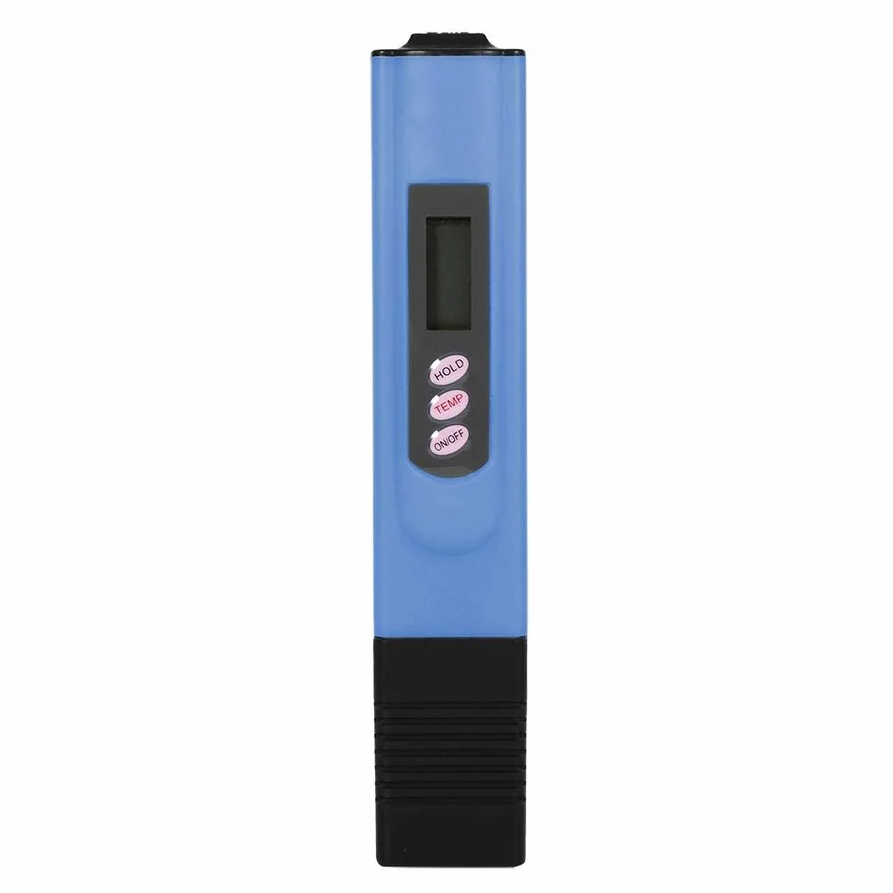 Cyfrowy wodomierz LCD, tester miernika wody TDS Pióro Filtr czystości Tester miernika TDS 0-9990 PPM Temp Przenośny tester jakości wody (niebieski)