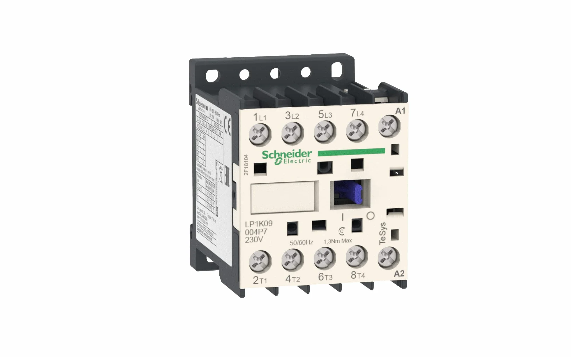 Schneider LC1K09004P7 stycznik mocowy, 4P, 20A/AC1, szpula 230V 50/60Hz