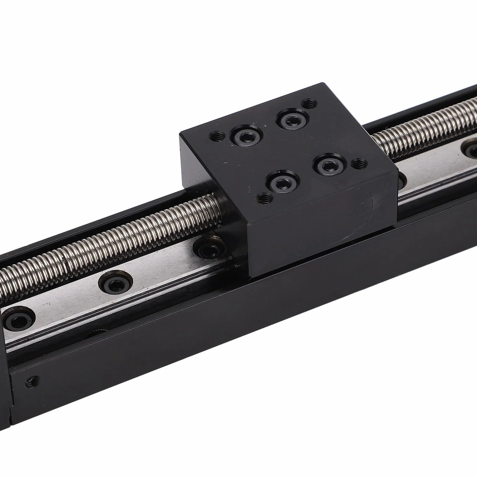 Asixxsix Mini Liniowy Siłownik Prowadnicy Szynowej, długość Przesuwu 100 Mm Z Silnikiem Krokowym NEMA 11 dla Majsterkowiczów CNC Routera Frezarka oś X Y Z