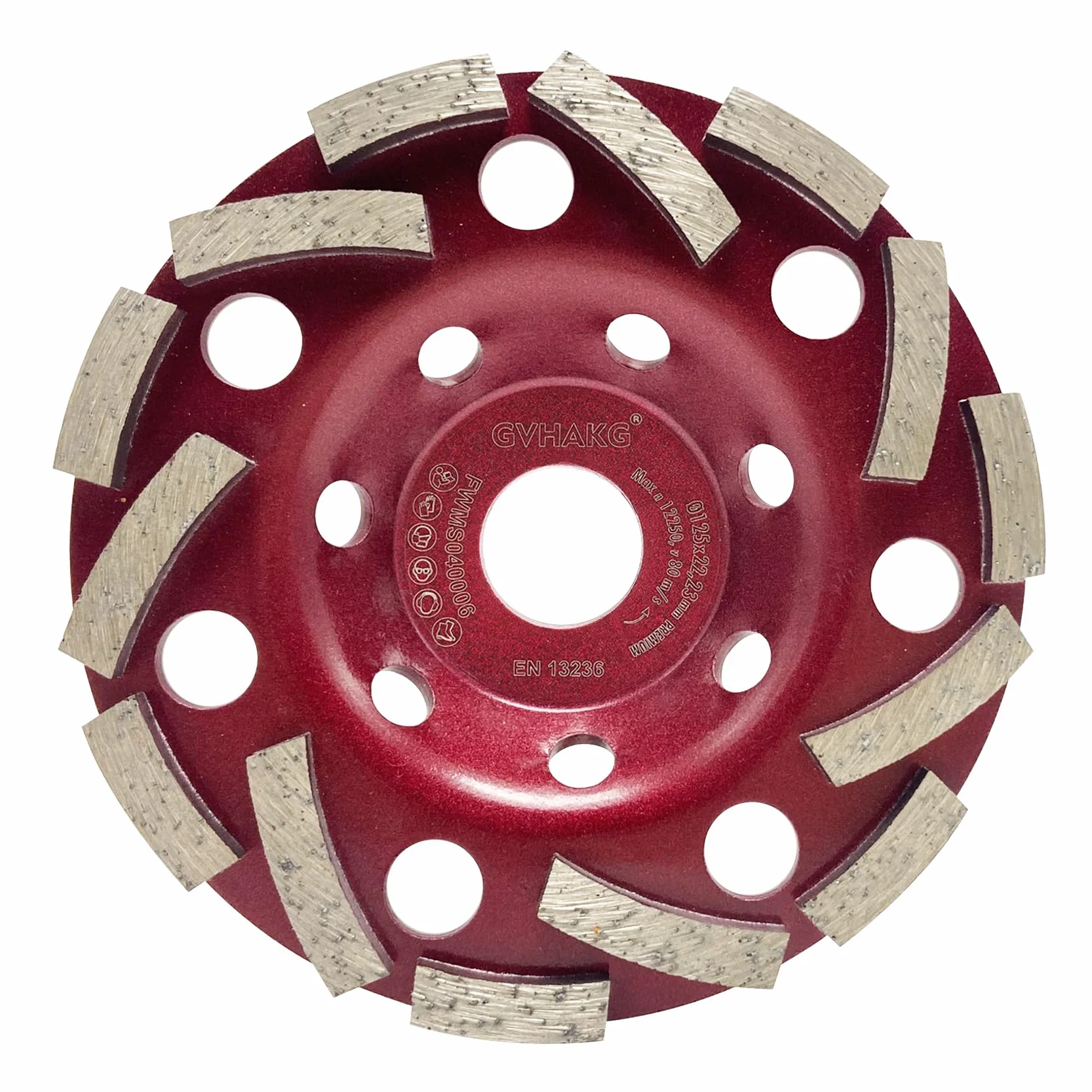 Tarcza szlifierska diamentowa 125mm×22,23mm ściernica garnkowa do betonu granitu Extra Speed