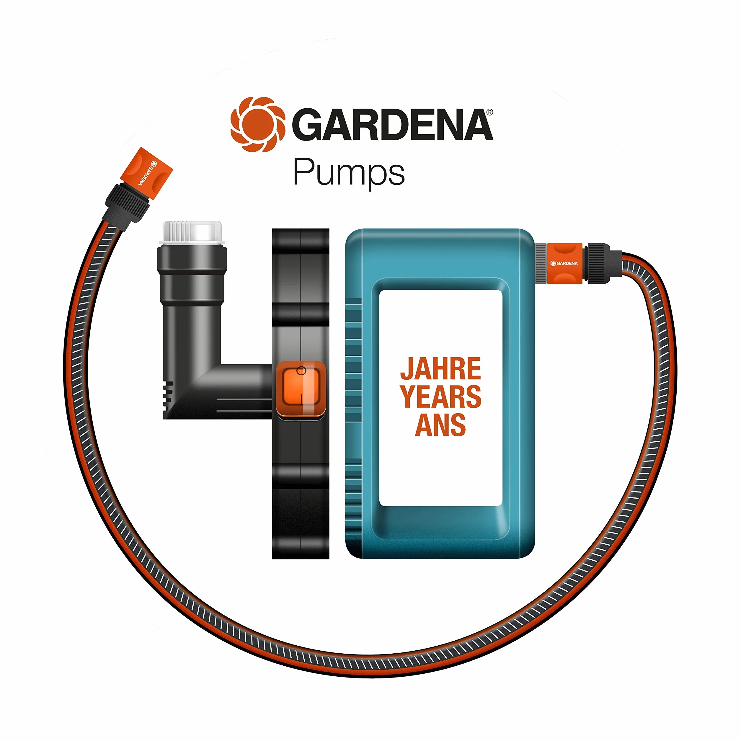 Gardena automatyczny hydrofor Premium 6000/6E LCD inox: pompa hydroforowa o wydajności 6000 l/h, z silnikiem 1300 W, z wyświetlaczem LCD, obudową pompy z nierdzewnej stali szlachetnej (1760-20)