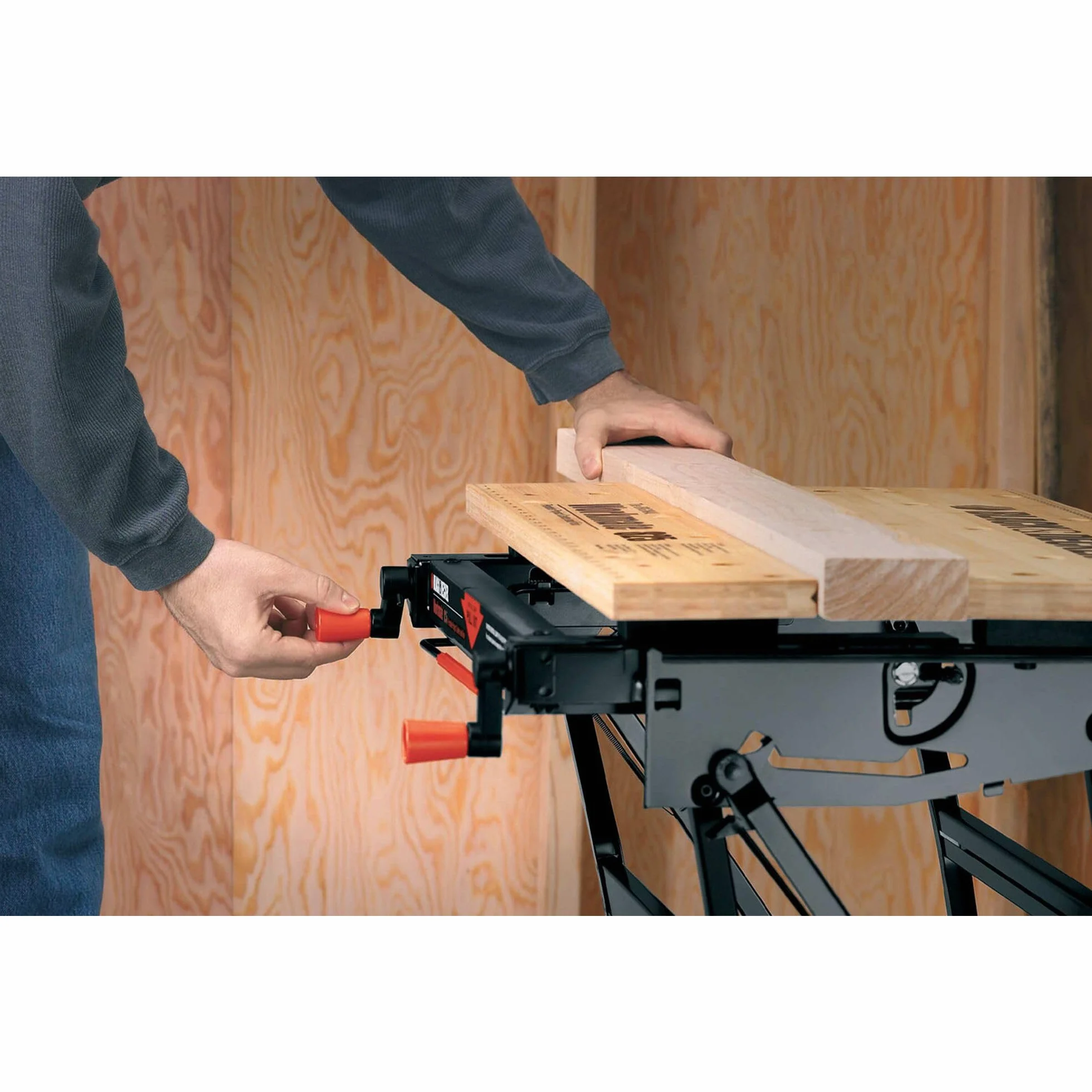 Black+Decker Elastyczny stół warsztatowy WM825 z dużą powierzchnią roboczą – obciążenie do 250 kg – wymiary (powierzchnia robocza): 74,0 x 25,0 cm