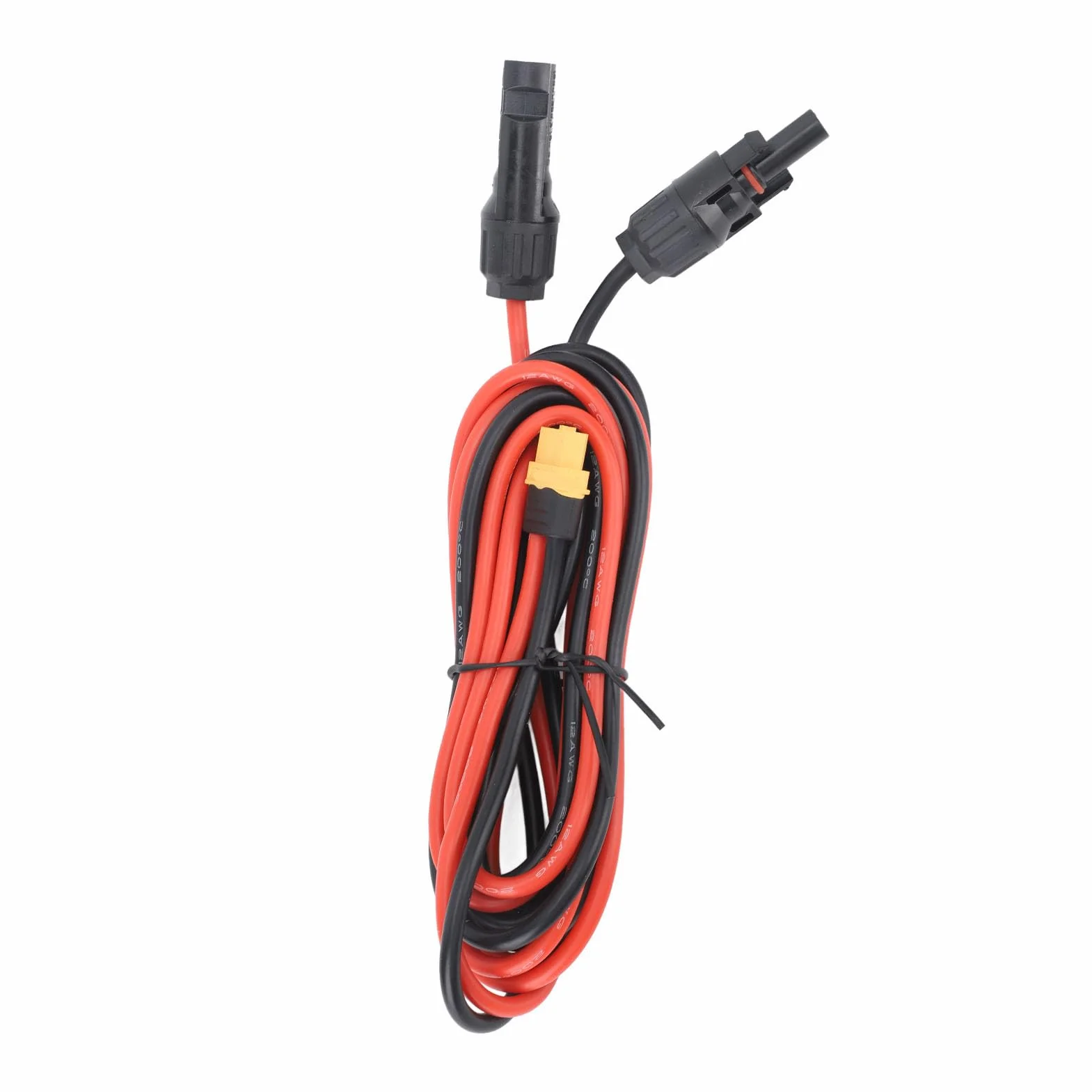 Kabel Kontrolera ładunku Słonecznego, XT60 Adapter Grener Generator Panelu Słonecznego 12AWG 2M Solar & Wind Power