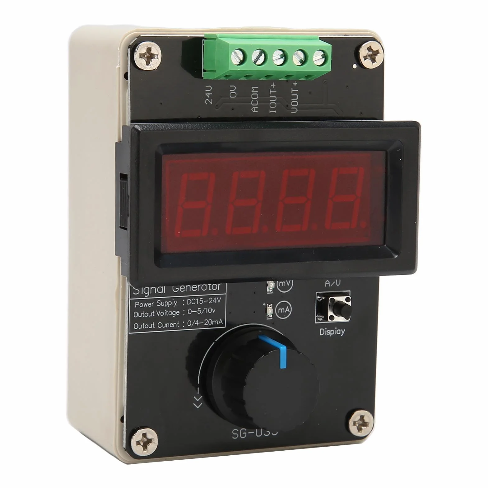 Regulowany Generator Sygnału 4-20mA, Analogowy Symulator Napięcia Prądu z Wyświetlaczem 0-10V/0-22mA