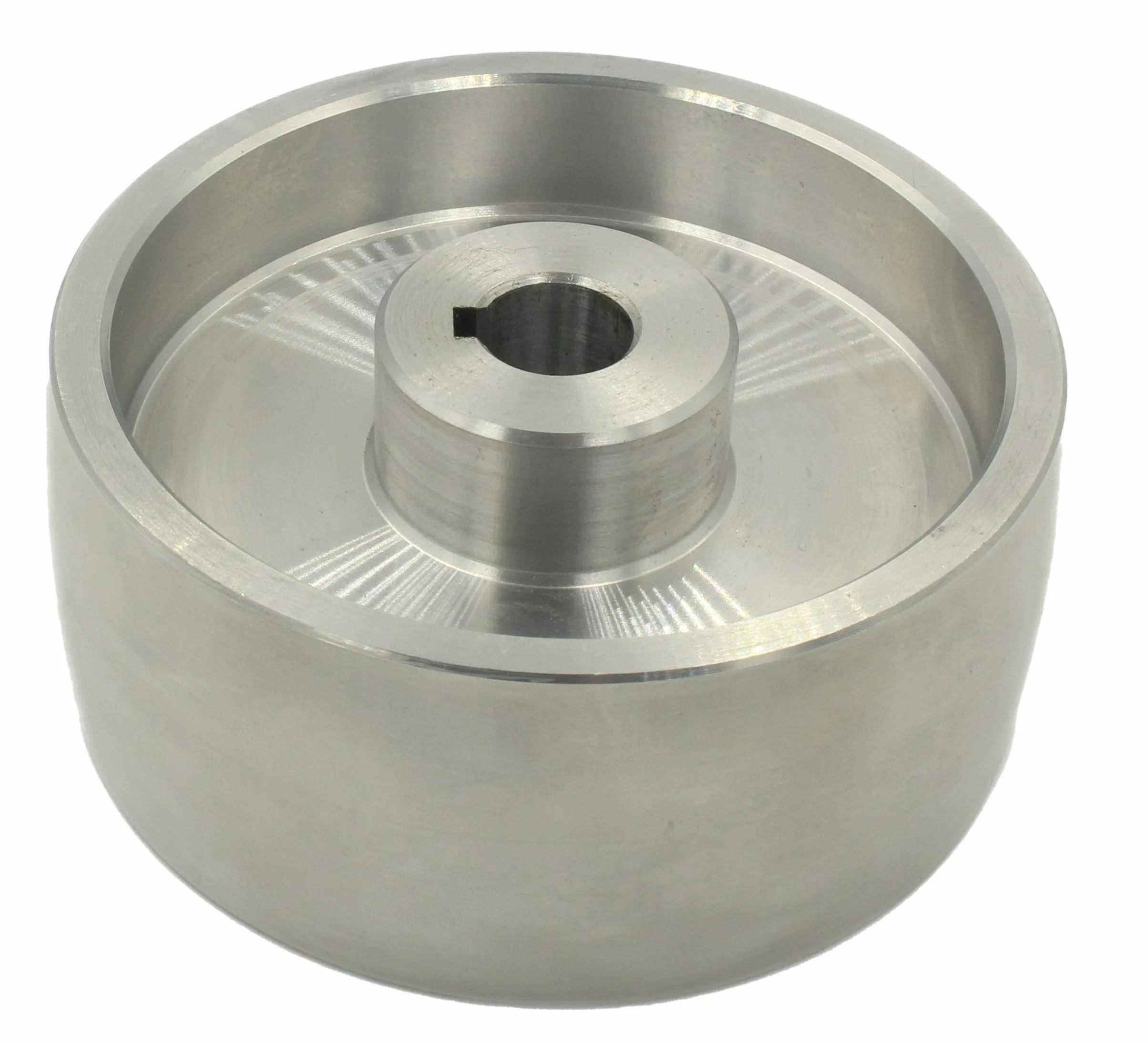 (Drive 130-19) Koło napędowe szlifierki pasowej obrabiane CNC koło napędowe do szlifierek noży, średnica 130 mm, szerokość 55 mm, z otworem 19 mm