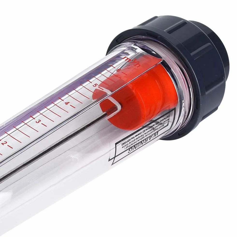 Plastikowa rurka typ płynnego przepływomierza, plastikowy płaski otwór (50 mm/2 cale), LZS-40 (D) 0,6-6 m³/H