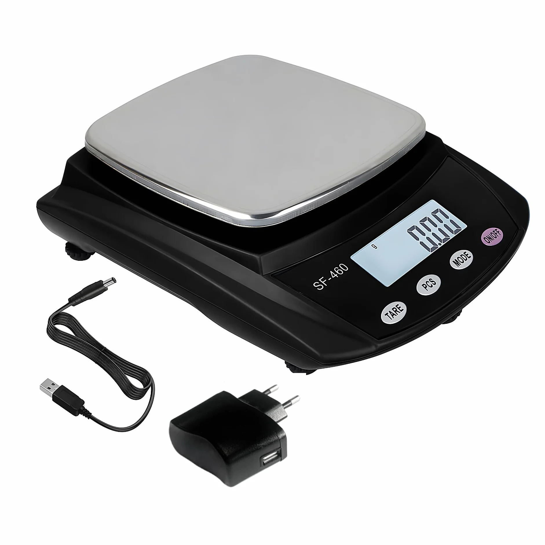 Cyfrowa Analityczna Waga 600g x 0,01g z Wyświetlaczem LCD do Laboratoriów