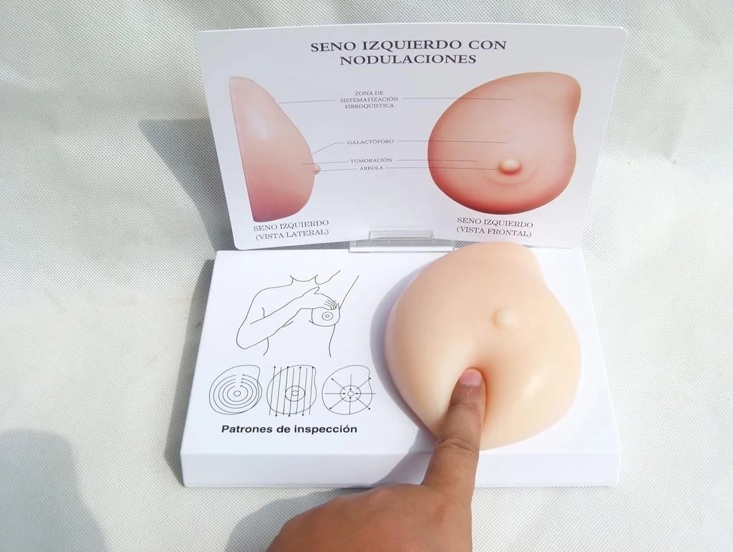 Silikonowy model piersi z anatomicznym rakiem, manekin patologiczny do komunikacji lekarz-pacjent, nauczanie medycyny
